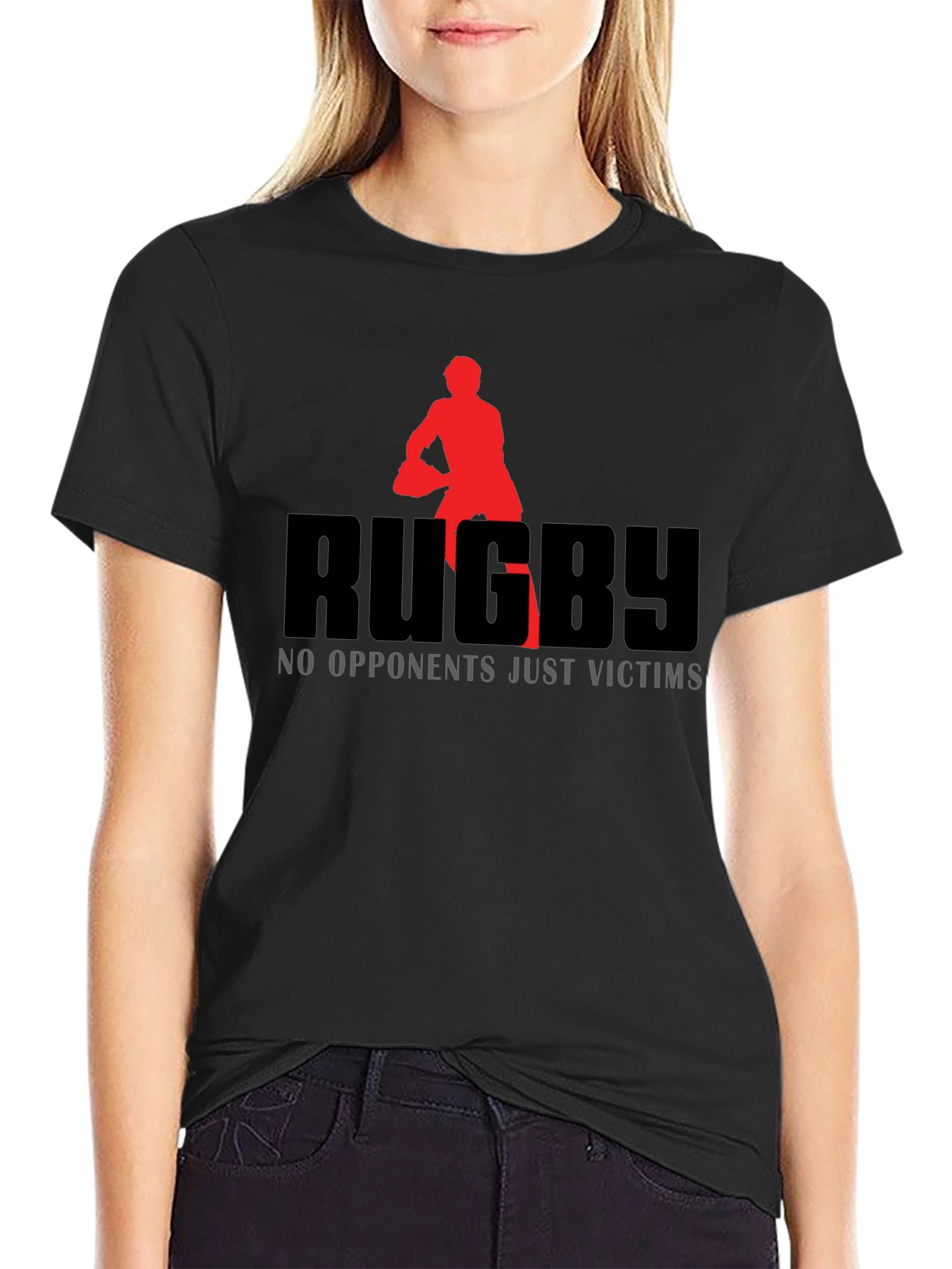 Rugby Graphic T-Shirt: No Opponents Just Victims!
