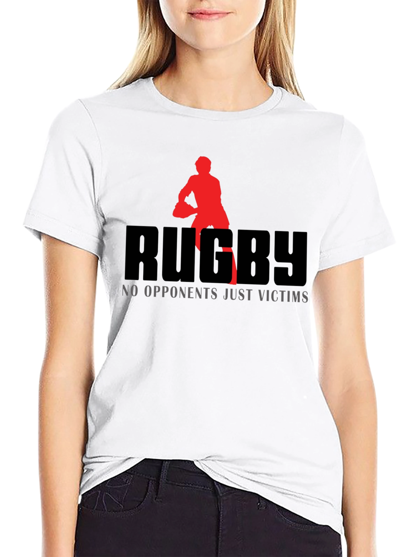 Rugby Graphic T-Shirt: No Opponents Just Victims!
