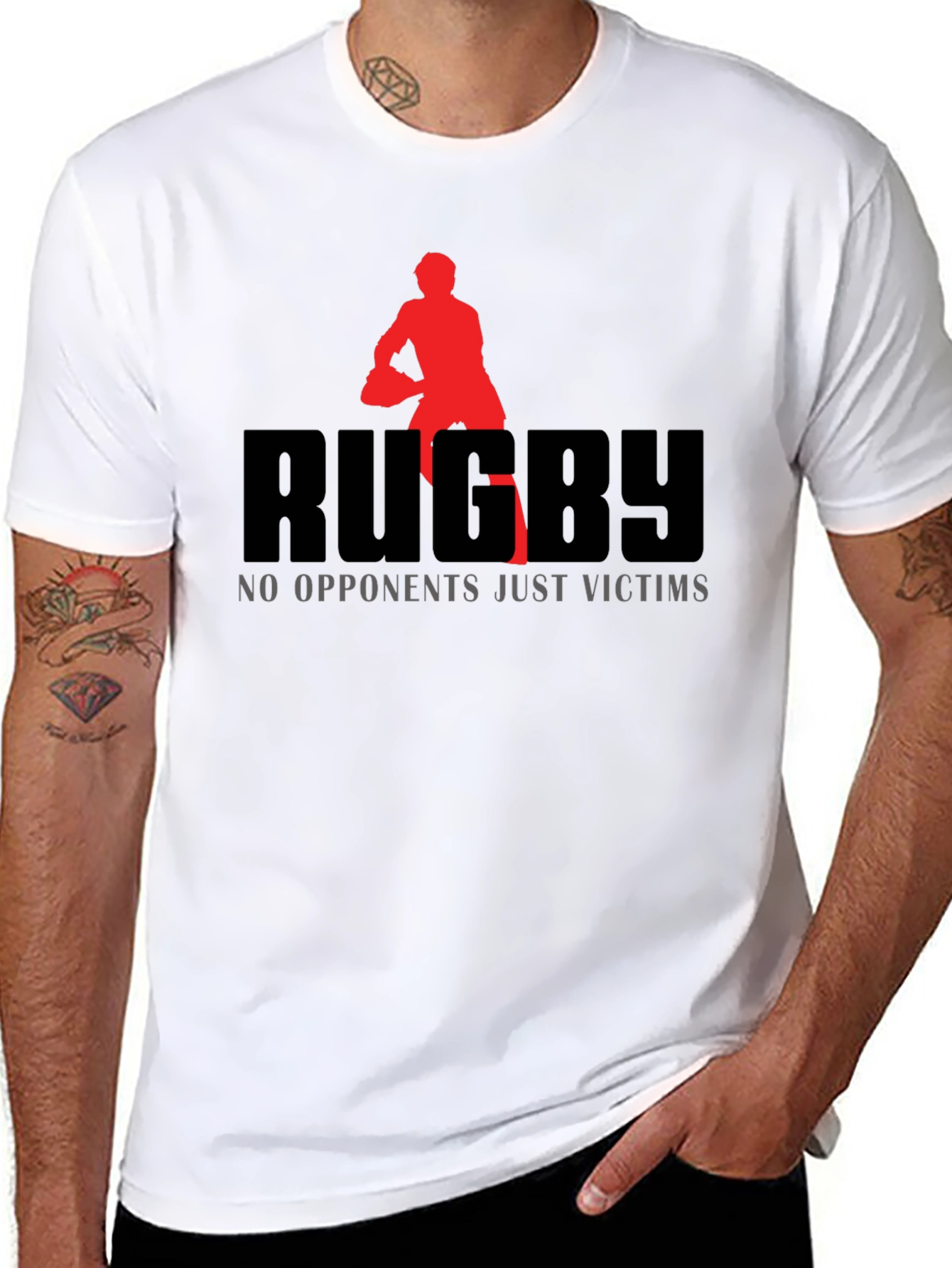 Rugby Graphic T-Shirt: No Opponents Just Victims!