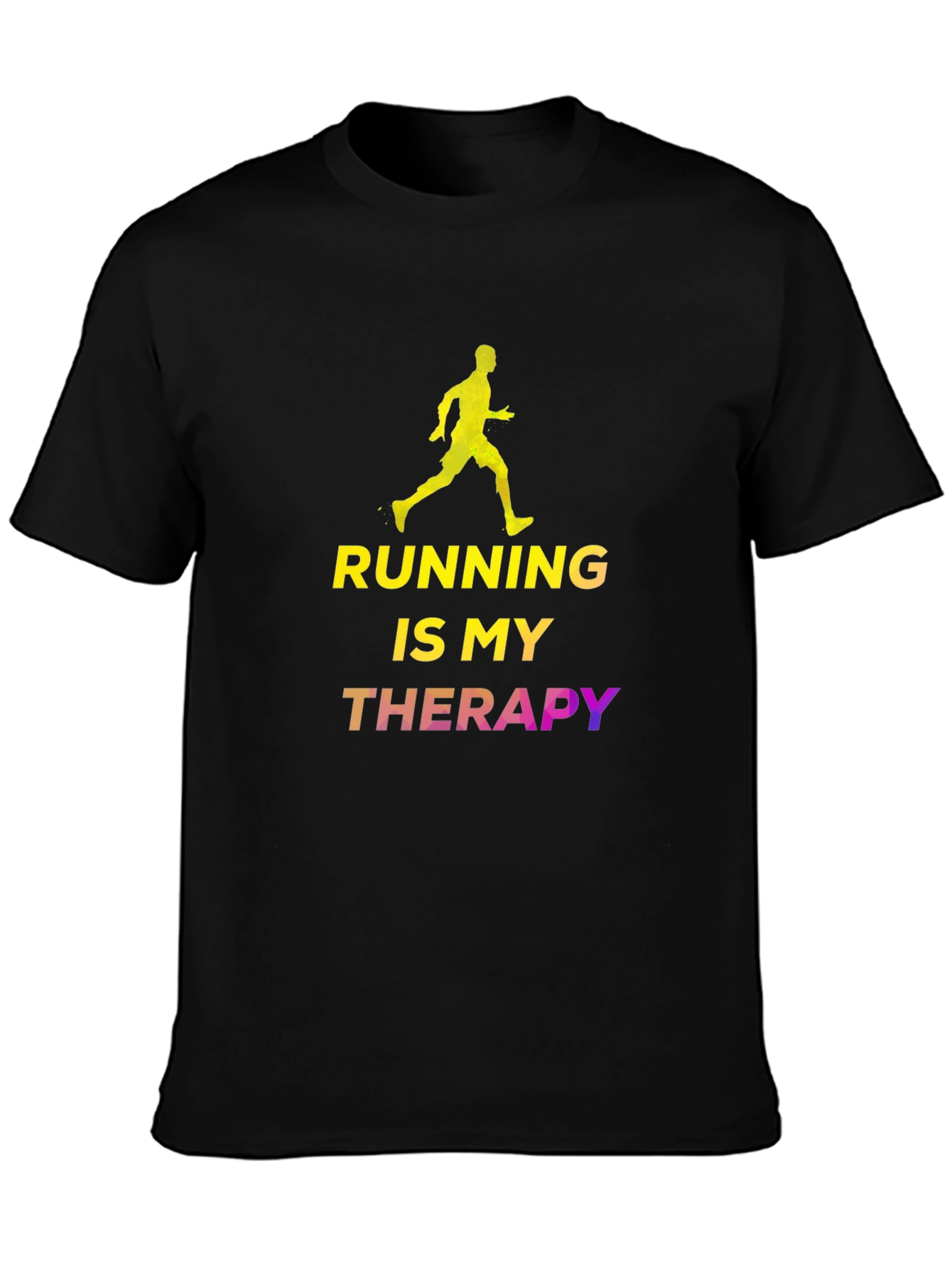 Running is My Therapy Graphic T-Shirt