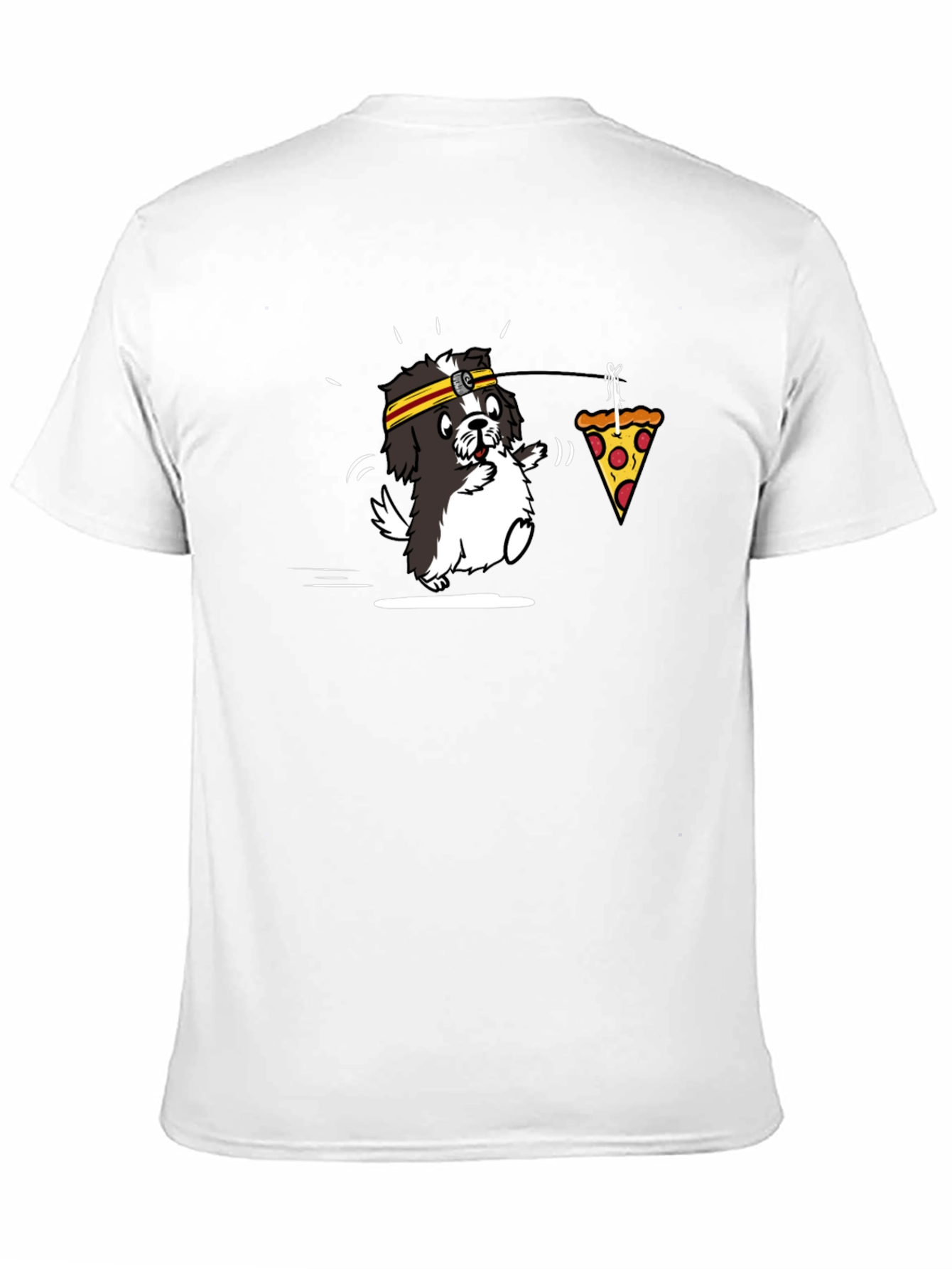 Funny Dog Pizza T-Shirt - Novelty Graphic Tee