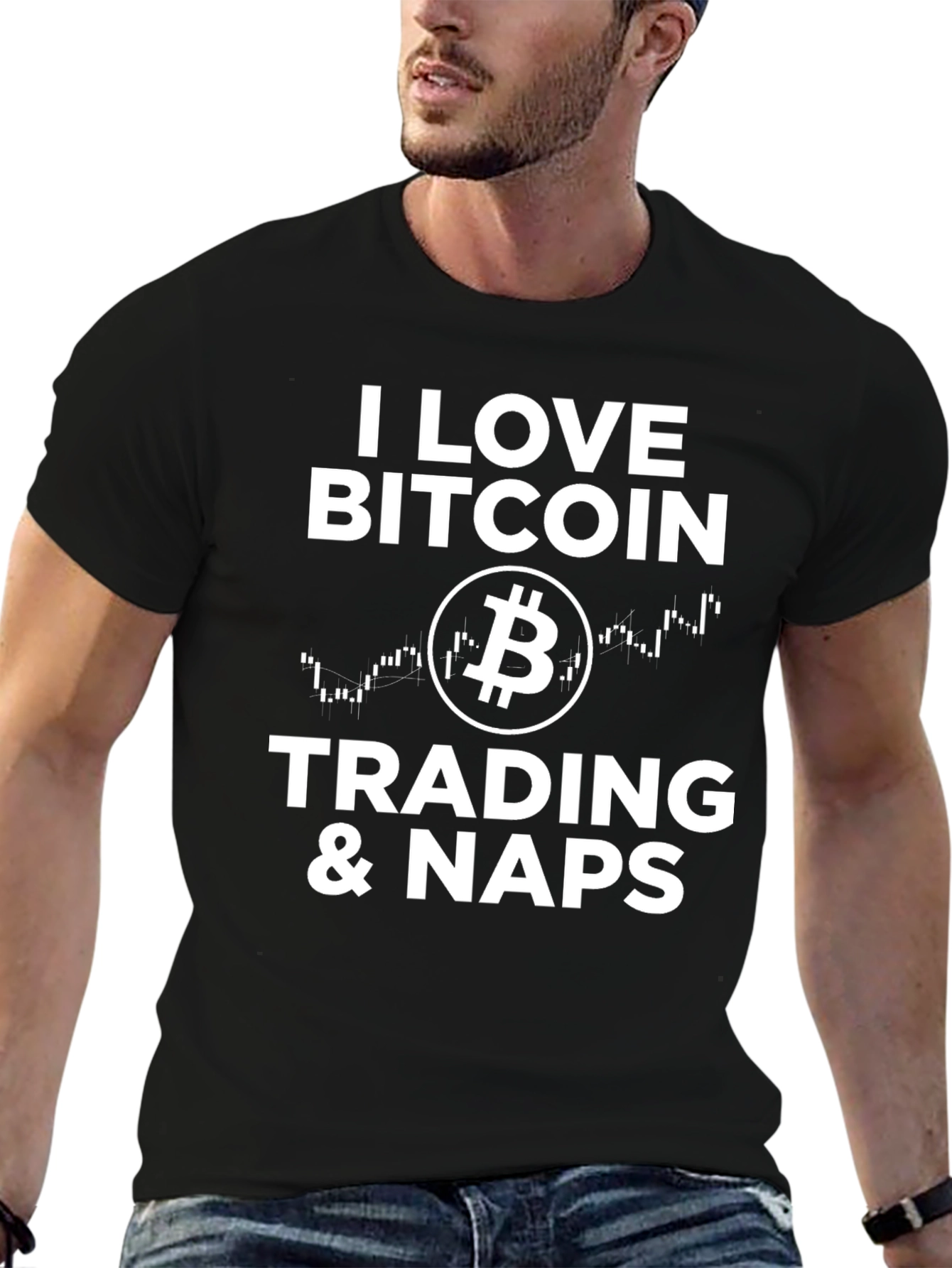 I Love Bitcoin Trading & Naps Graphic Tee