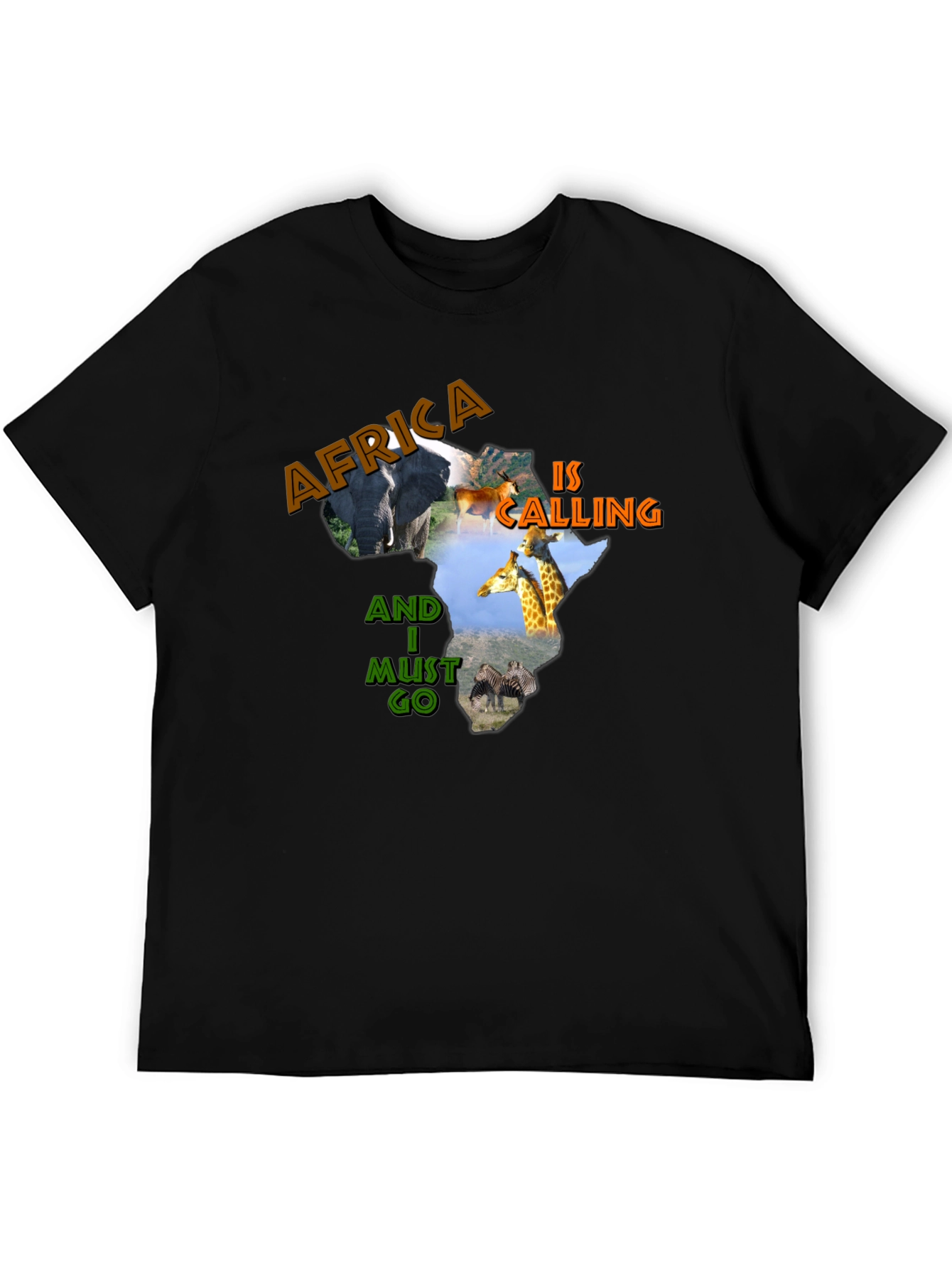 Africa Calling Graphic Print T-Shirt