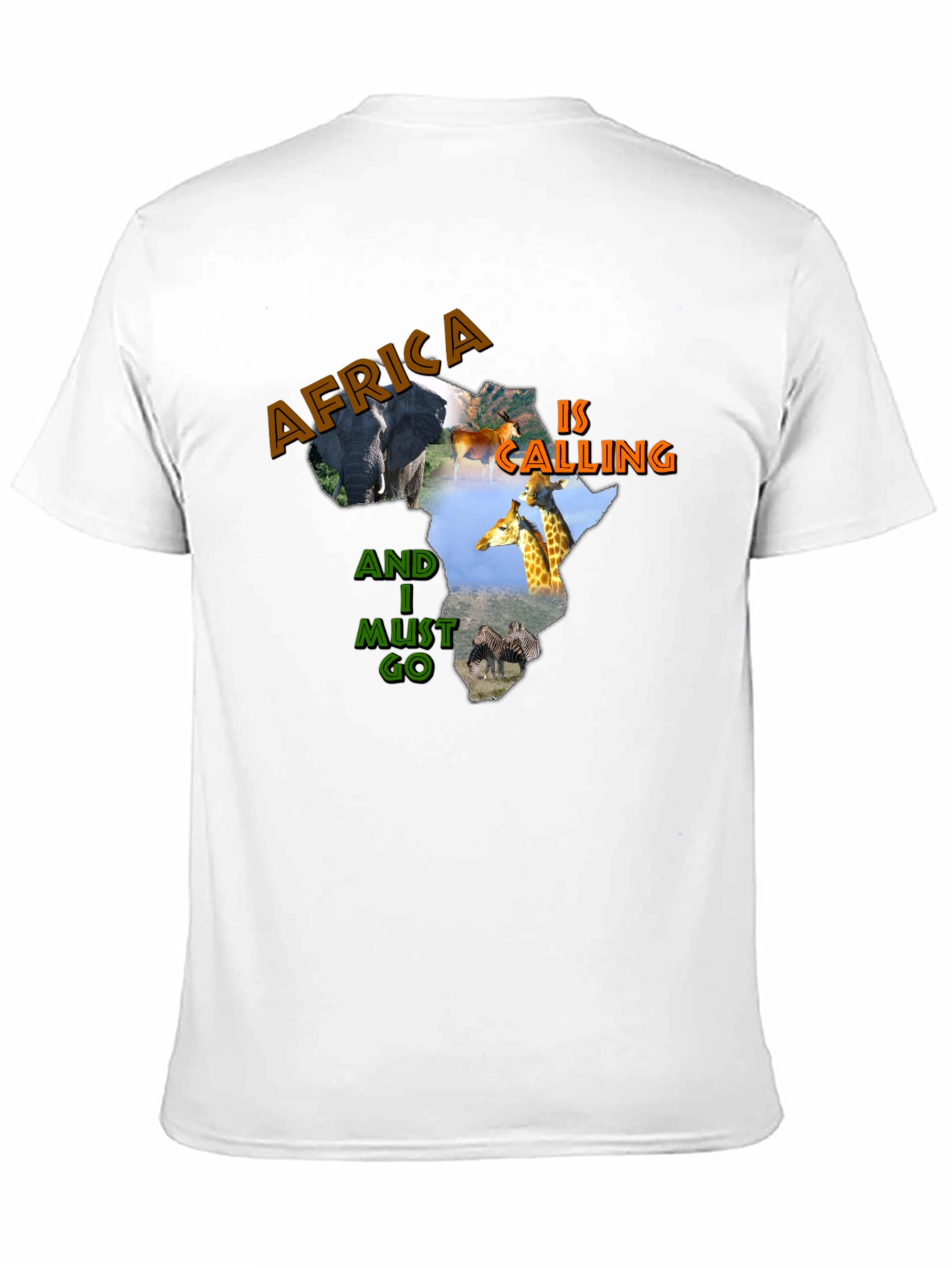 Africa Calling Graphic Print T-Shirt