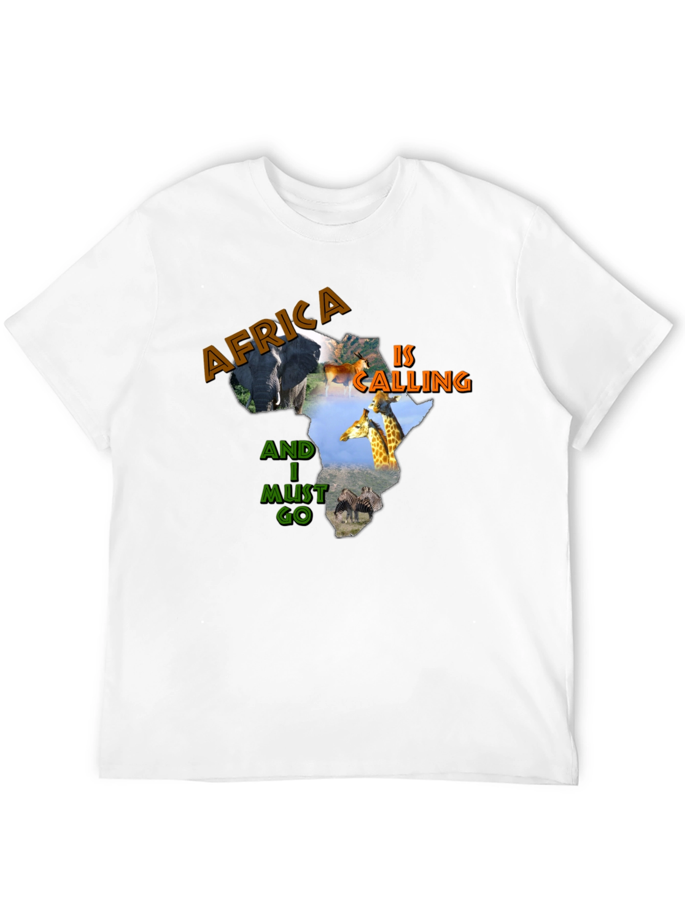 Africa Calling Graphic Print T-Shirt