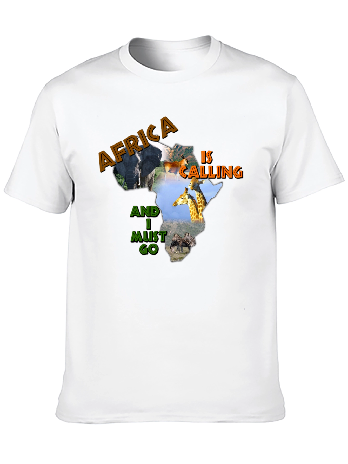 Africa Calling Graphic Print T-Shirt