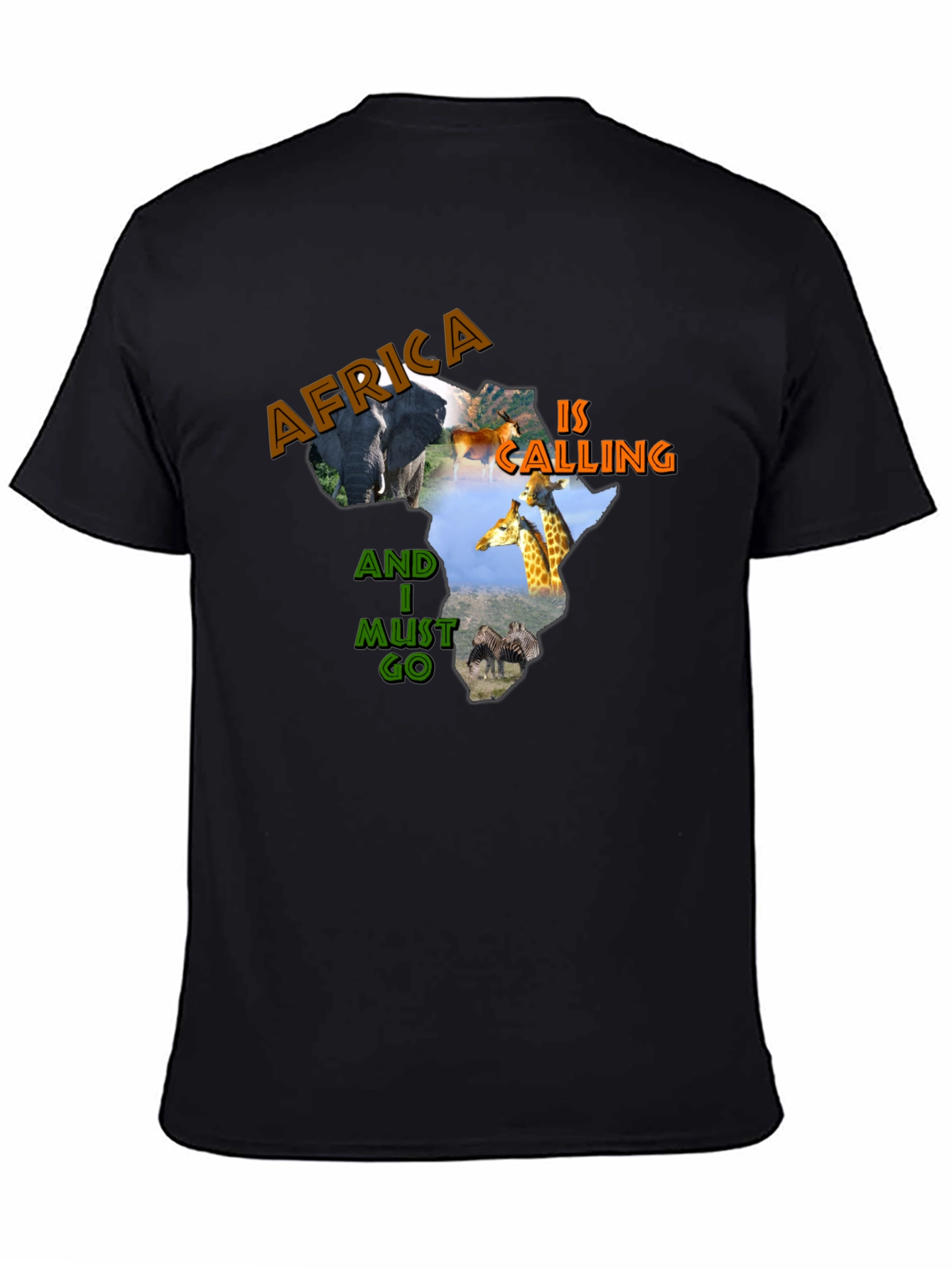 Africa Calling Graphic Print T-Shirt