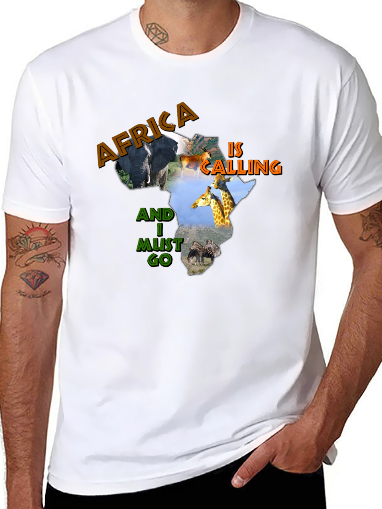Africa Calling Graphic Print T-Shirt