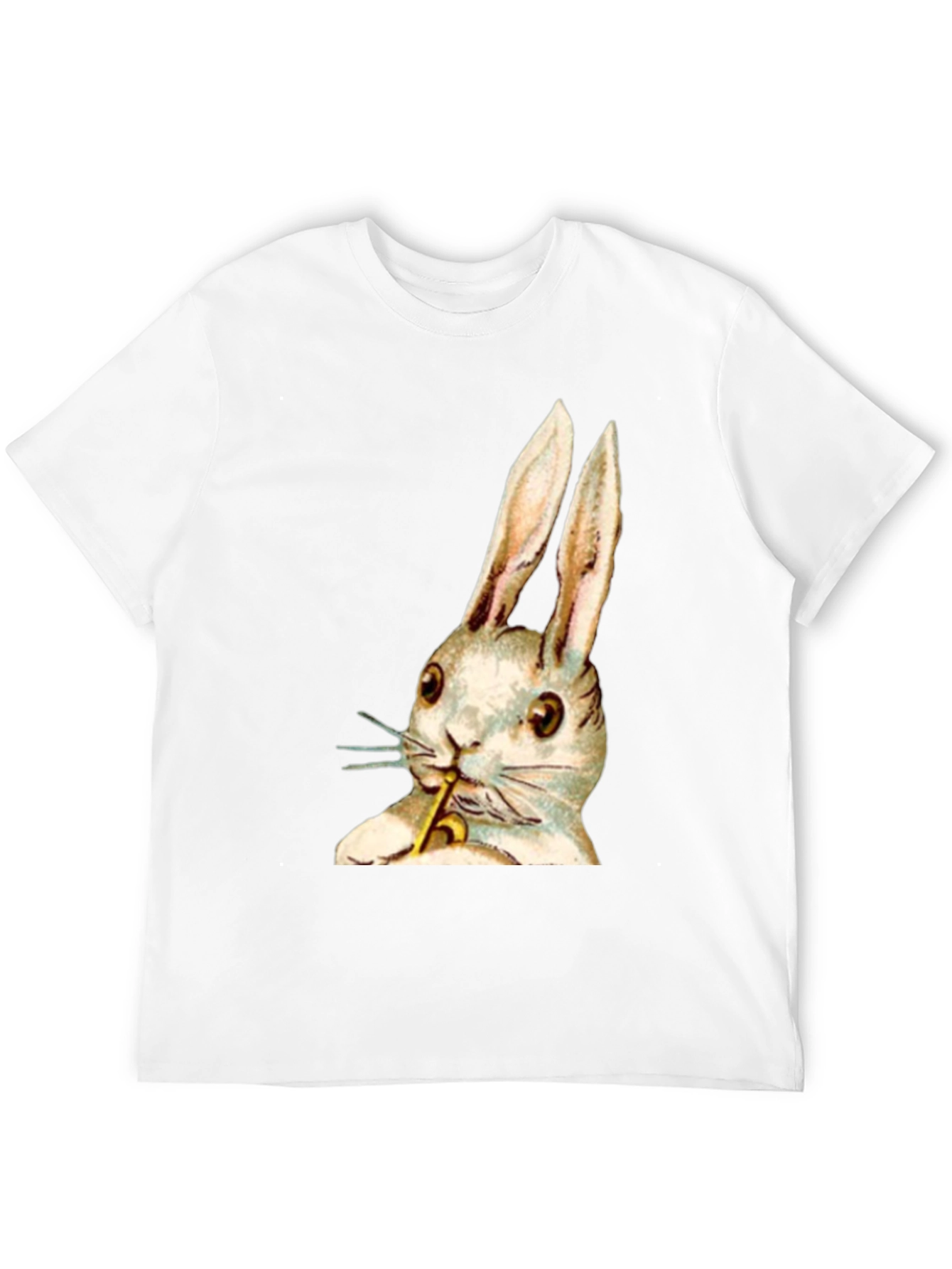 Rabbit Playing Saxophone Graphic Tee