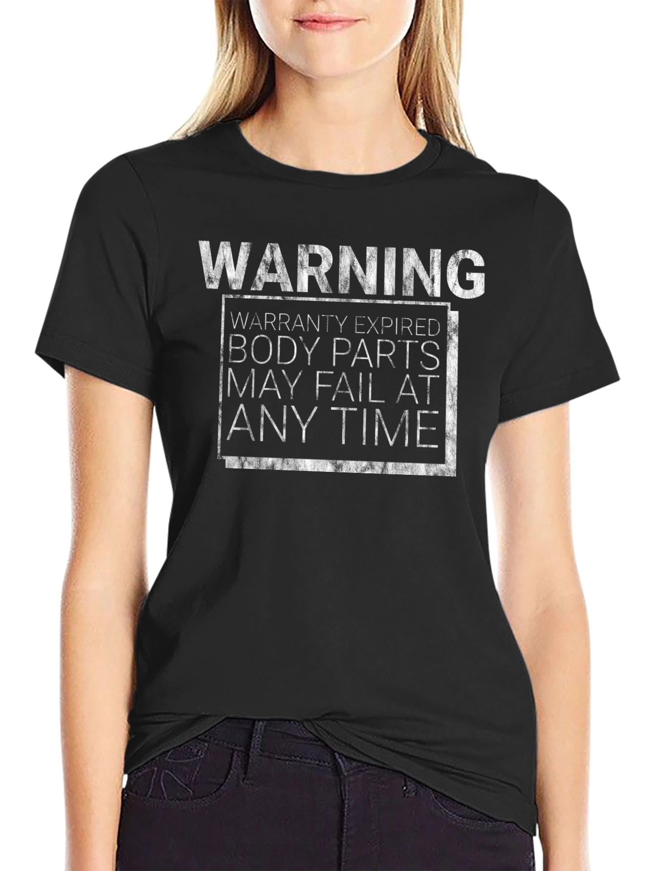 Warning Warranty Expired Humor T-Shirt