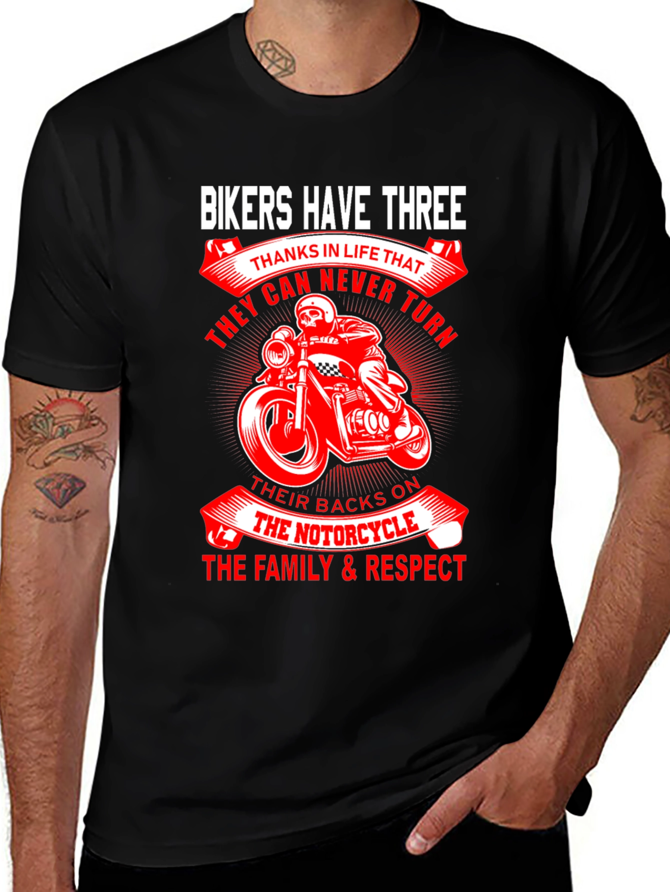 Bikers Have Three Motorcycle T-Shirt