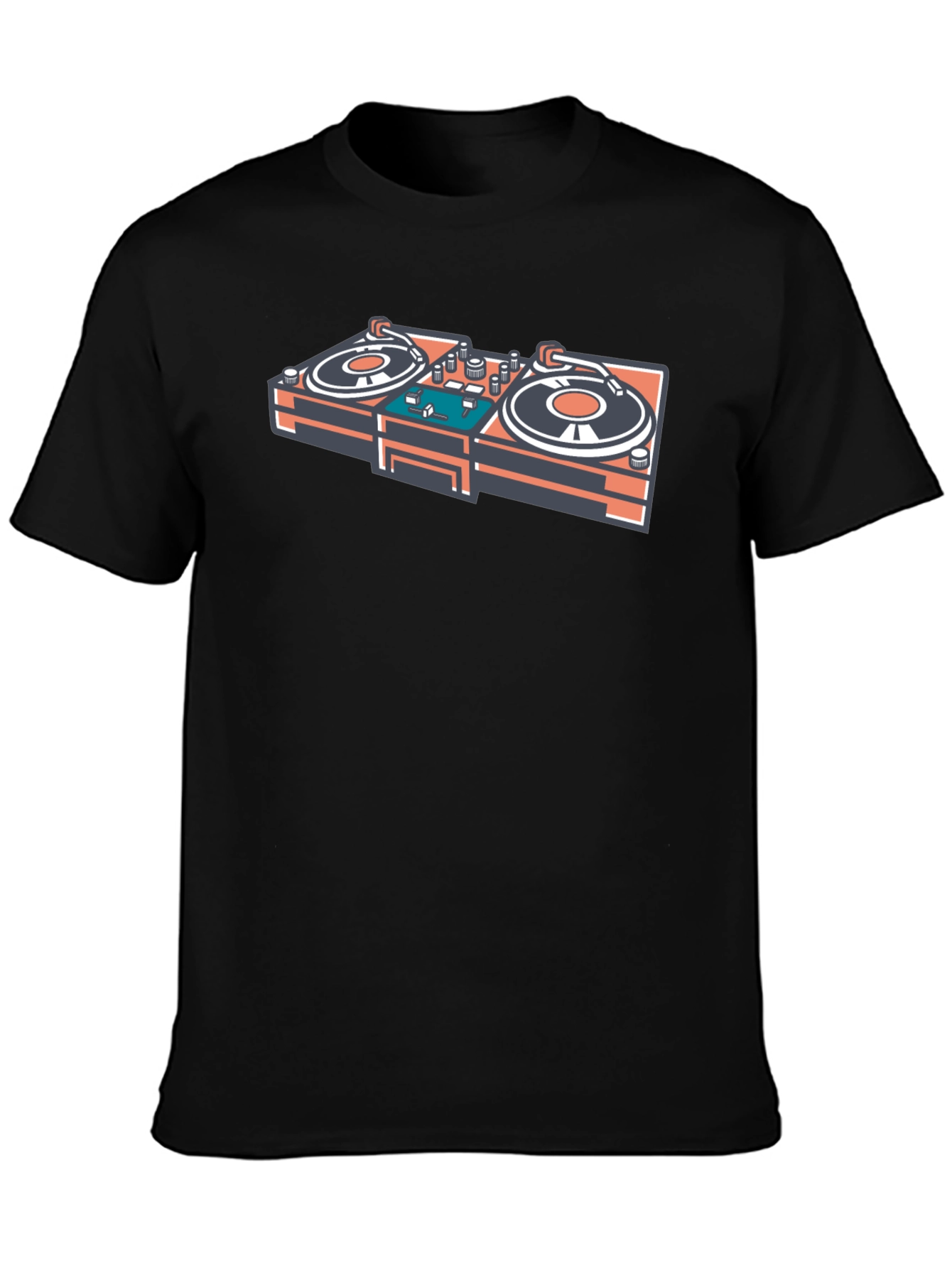 DJ Turntable Graphic T-Shirt - Music Lovers Tee