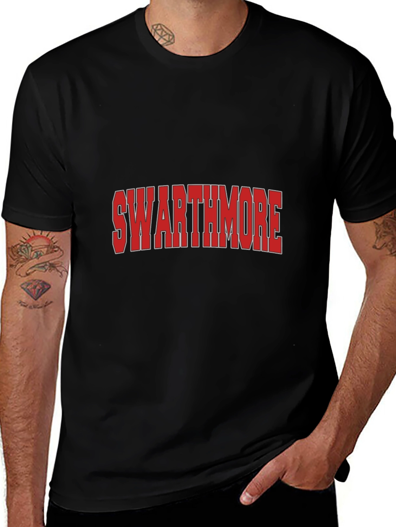 Swarthmore T-Shirt Black Collegiate Style