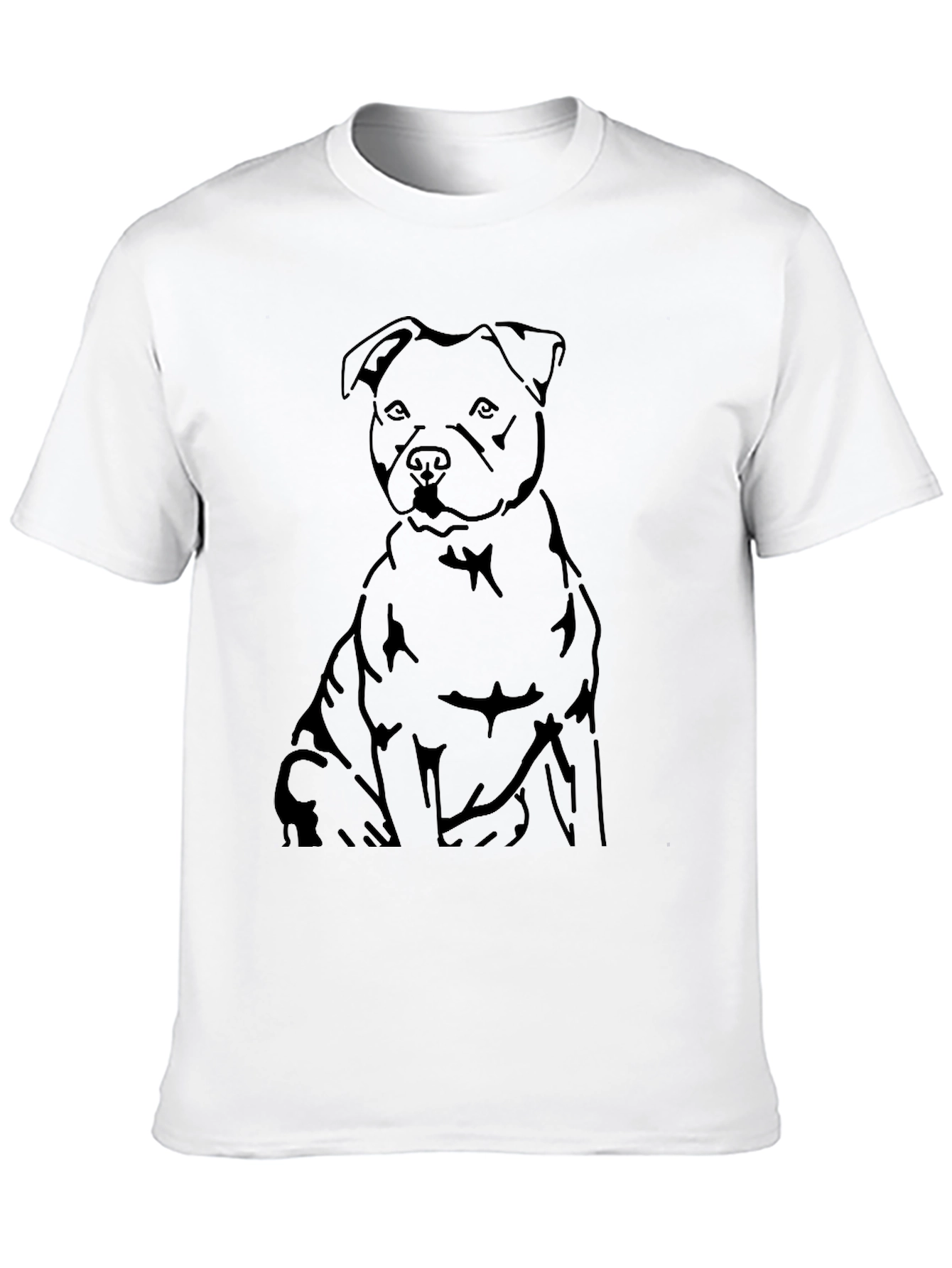 Staffordshire Bull Terrier Outline T-Shirt