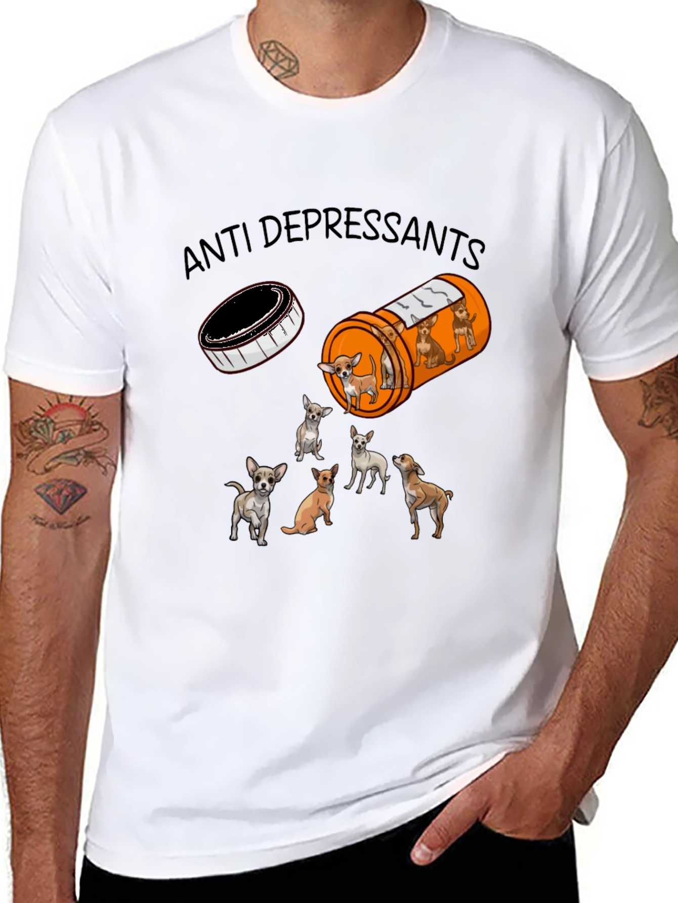 Anti Depressant Chihuahua T-Shirt