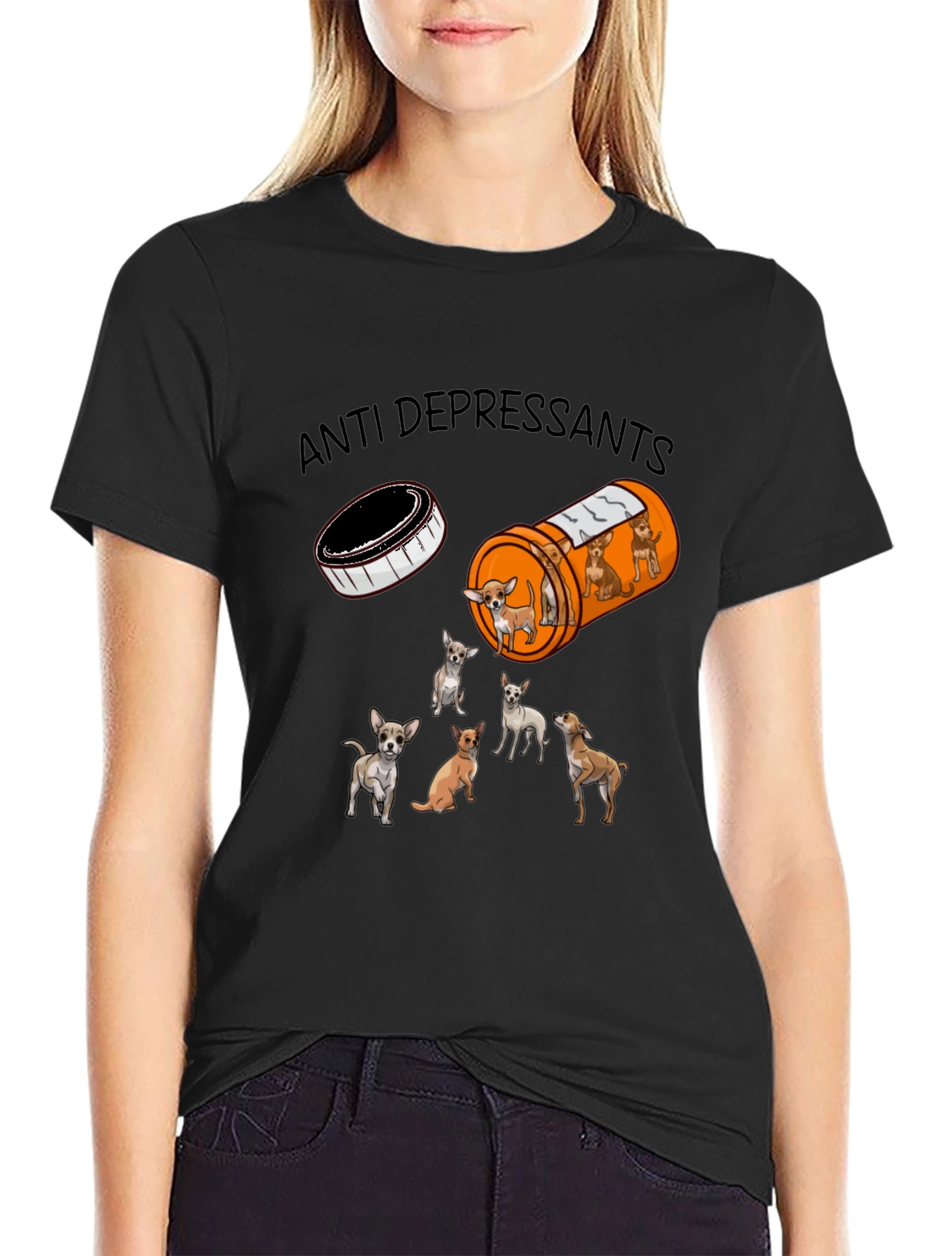 Anti Depressant Chihuahua T-Shirt