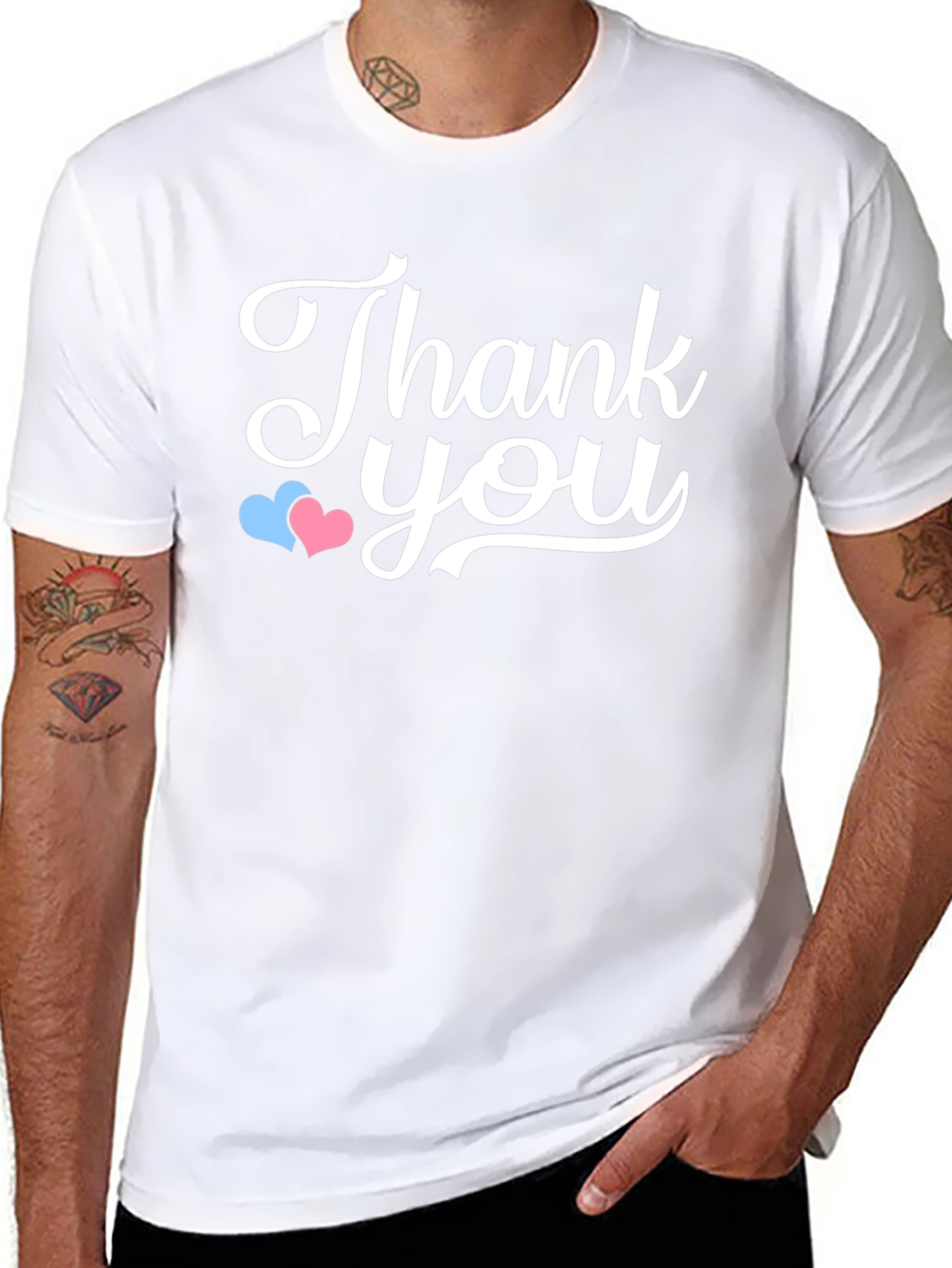 Thank You Graphic T-Shirt - Black