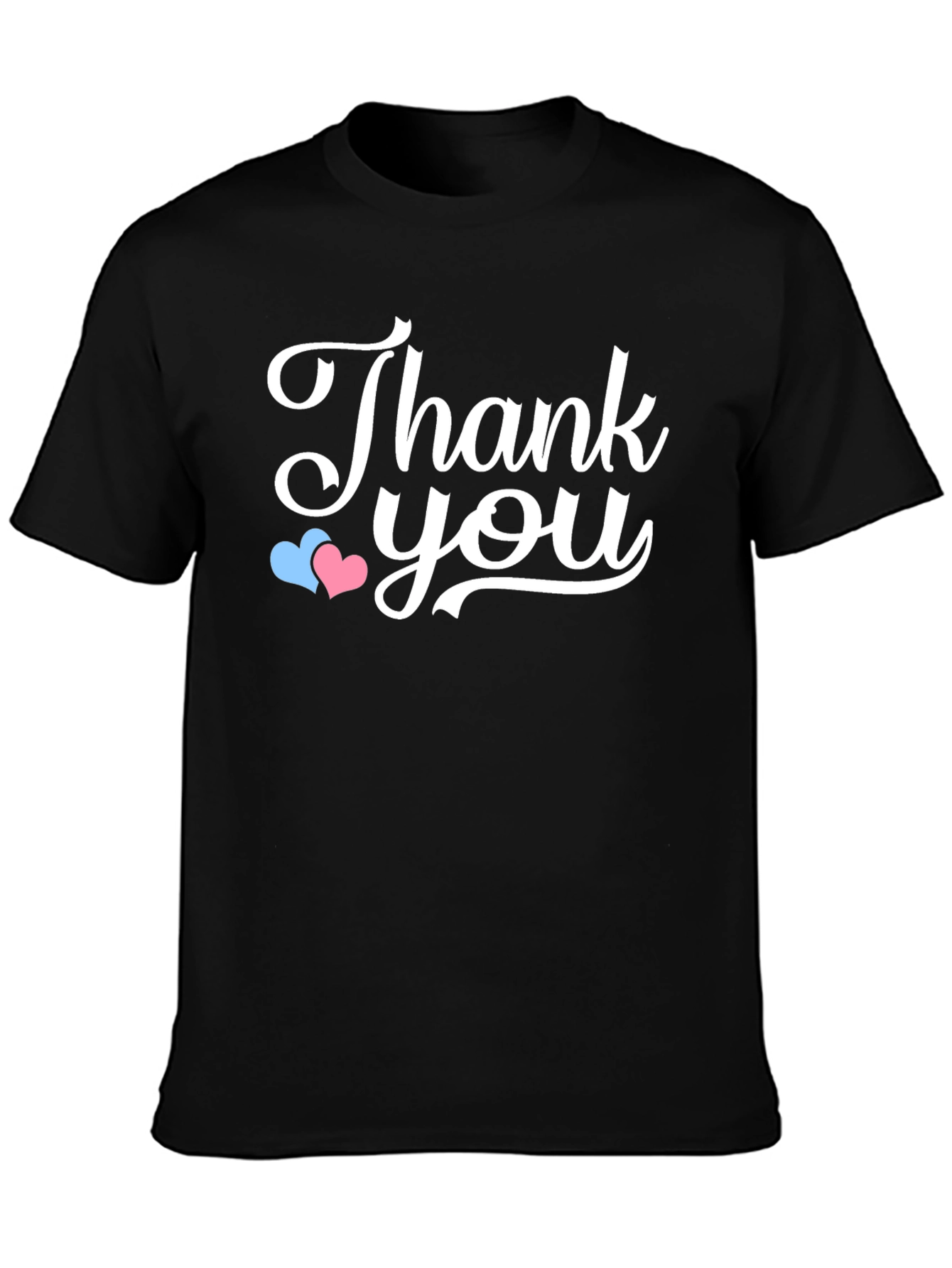 Thank You Graphic T-Shirt - Black