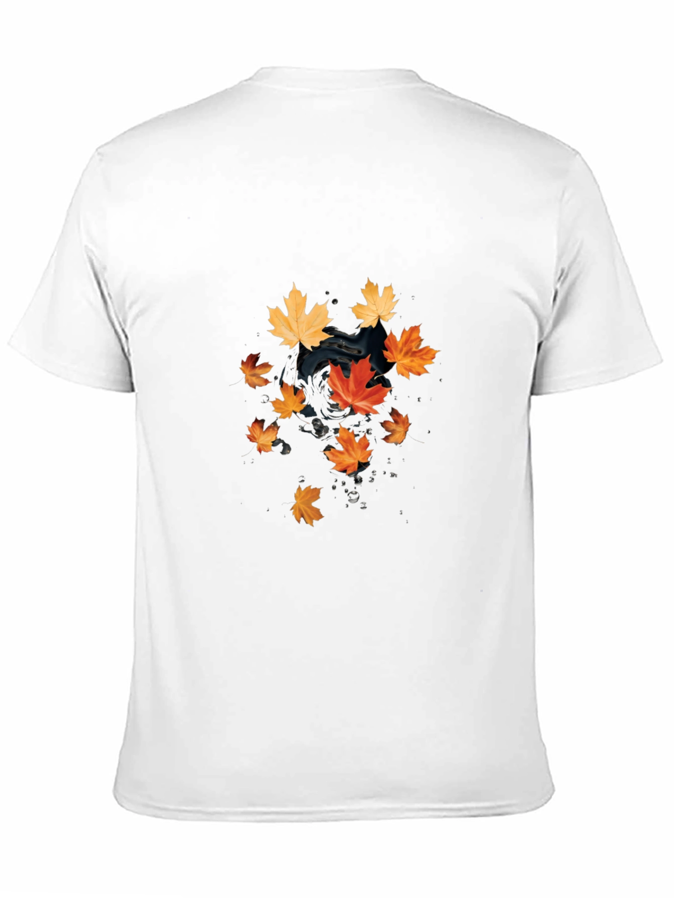 Autumn Leaves Black T-Shirt