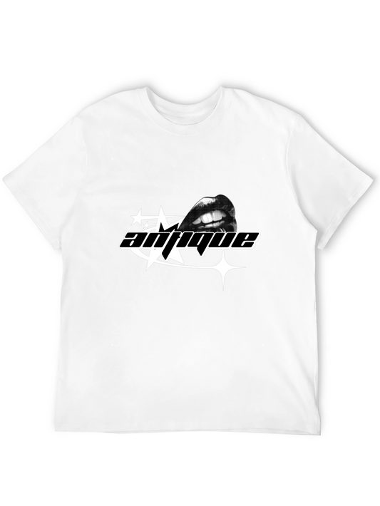 Antique Graphic Tee - Black Crew Neck