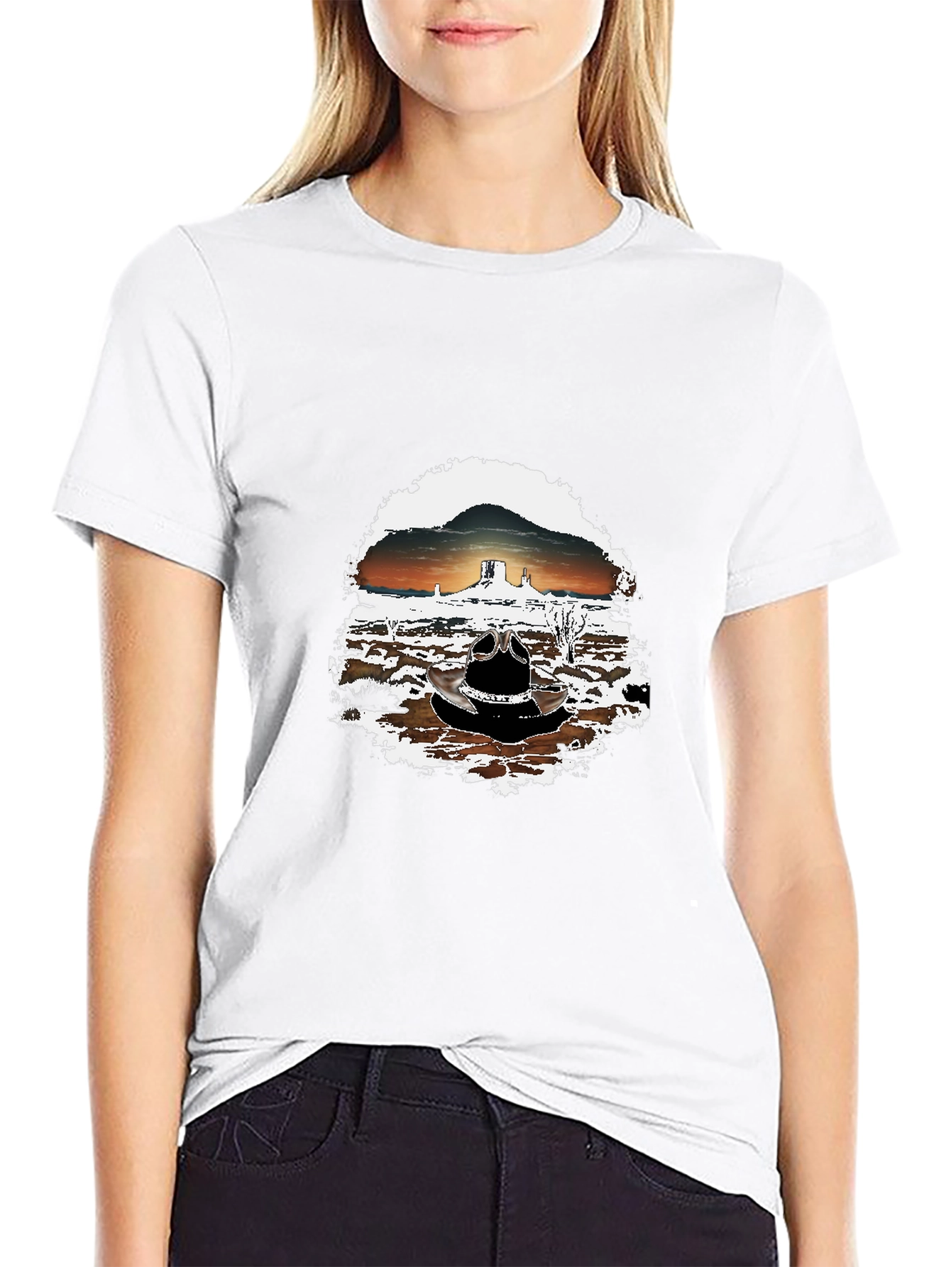 Sunset Desert Graphic T-Shirt