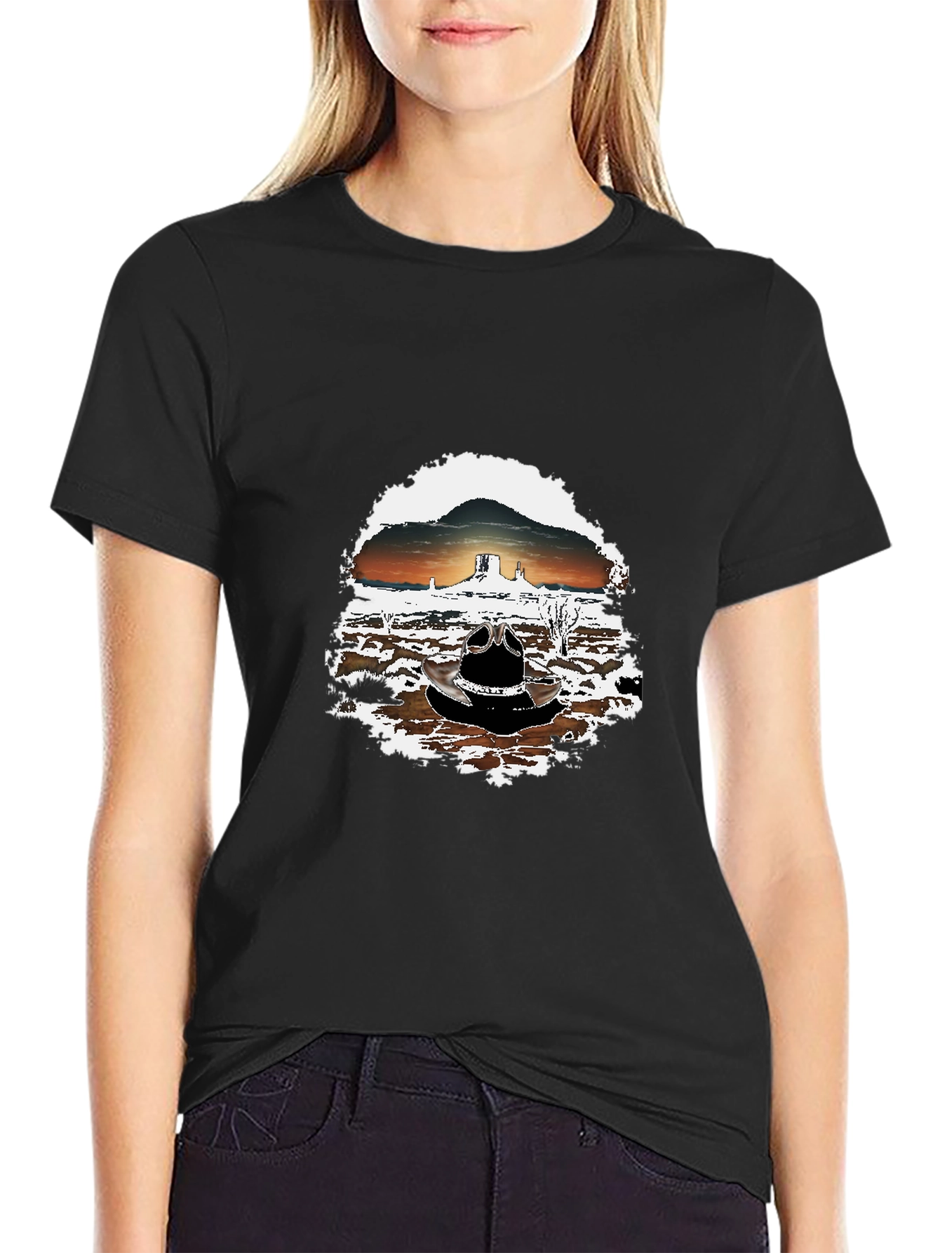 Sunset Desert Graphic T-Shirt
