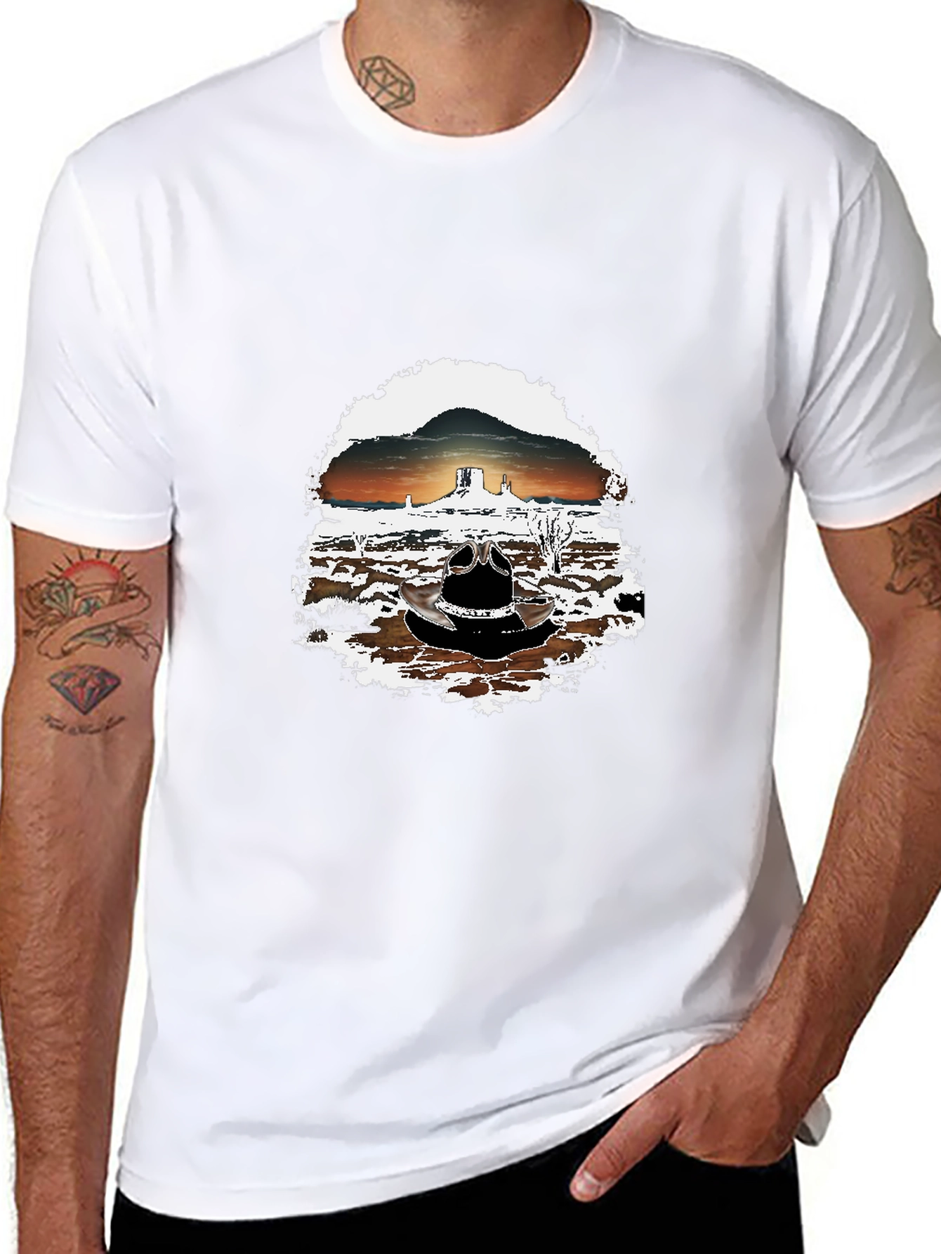 Sunset Desert Graphic T-Shirt