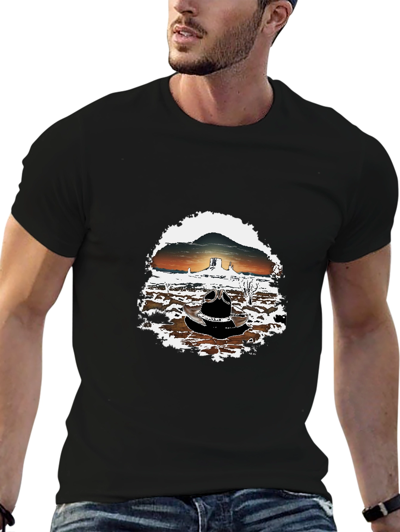 Sunset Desert Graphic T-Shirt