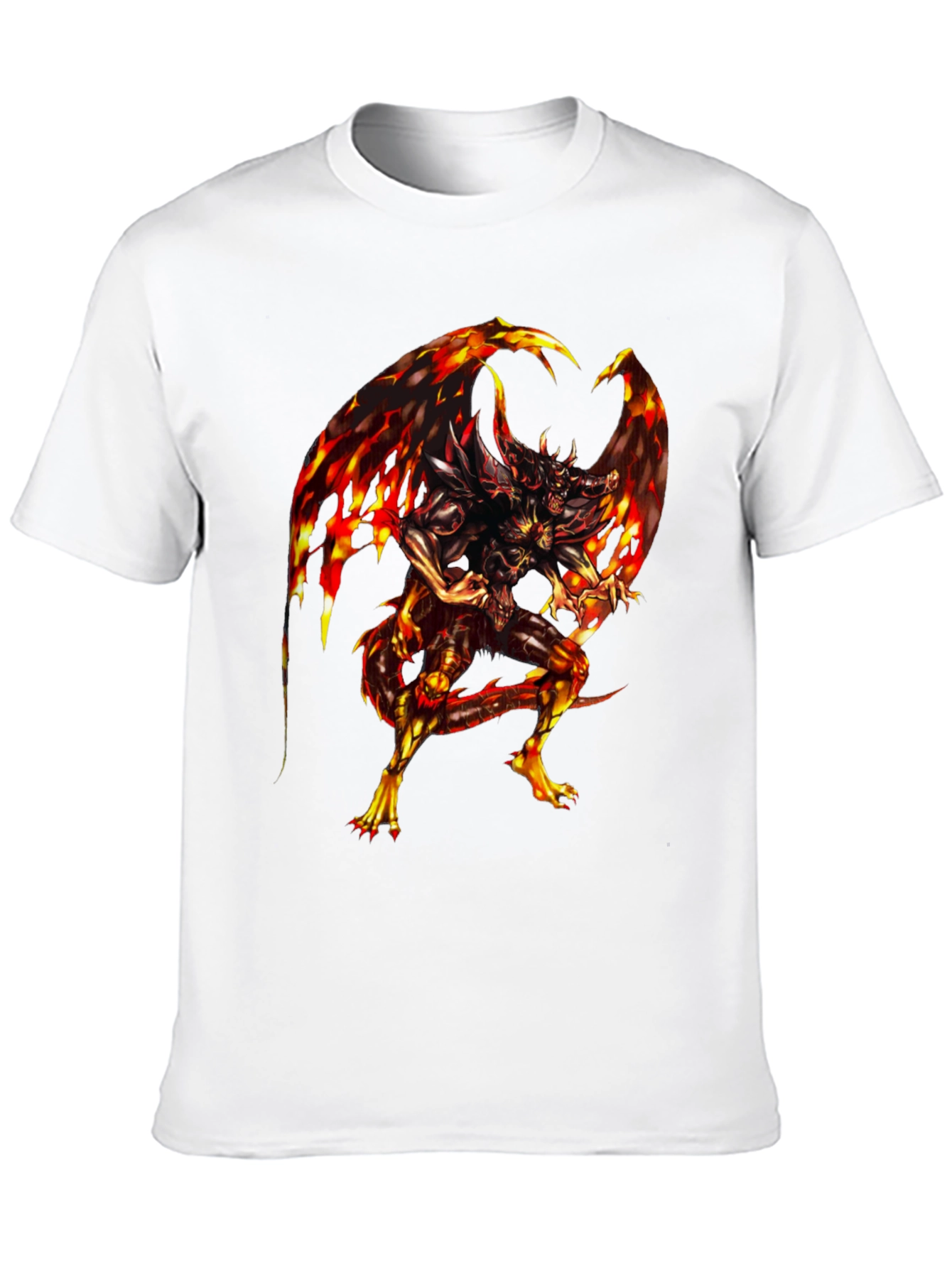 Fiery Dragon Graphic Black T-Shirt