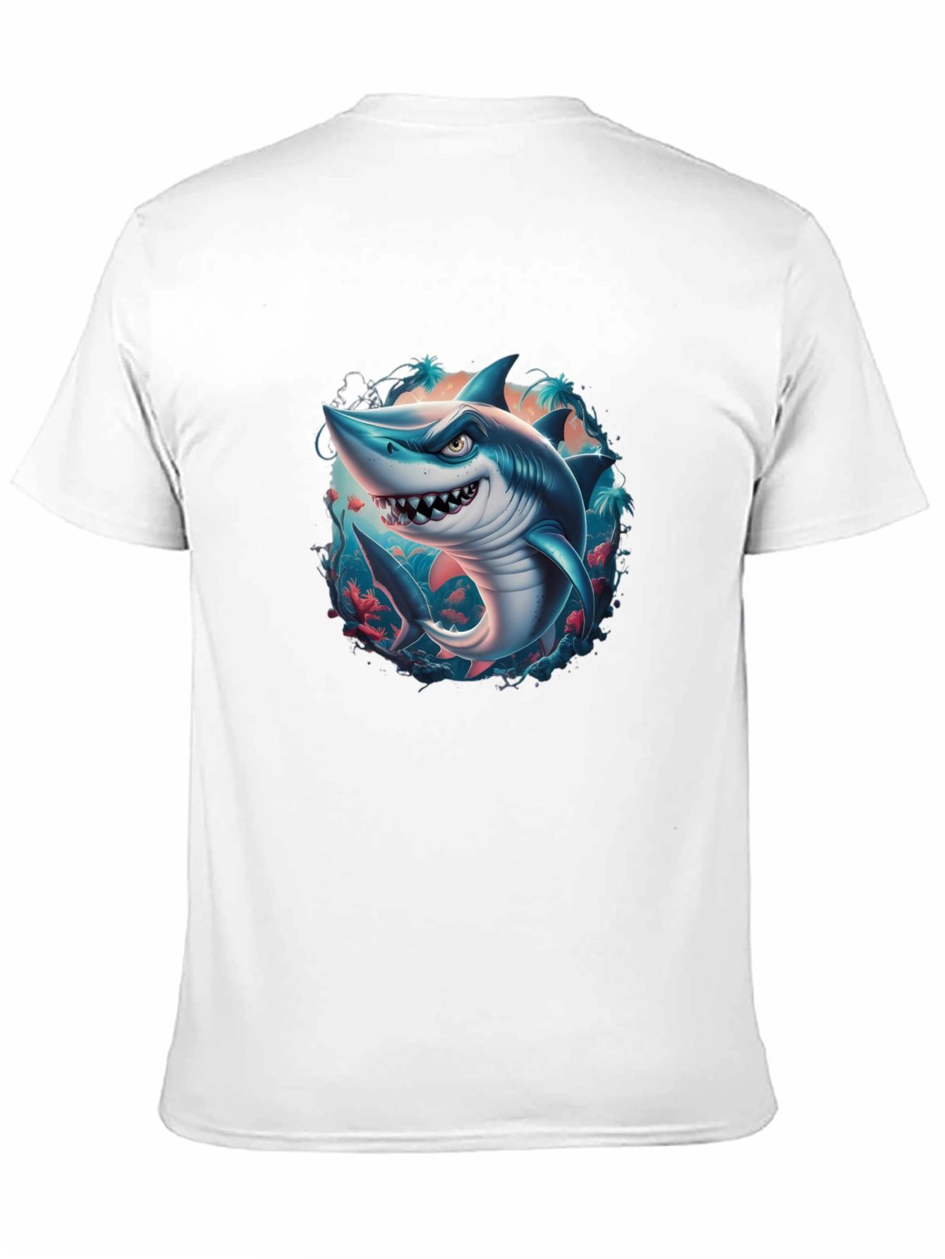 Shark Graphic Tee - Mens Black T-Shirt