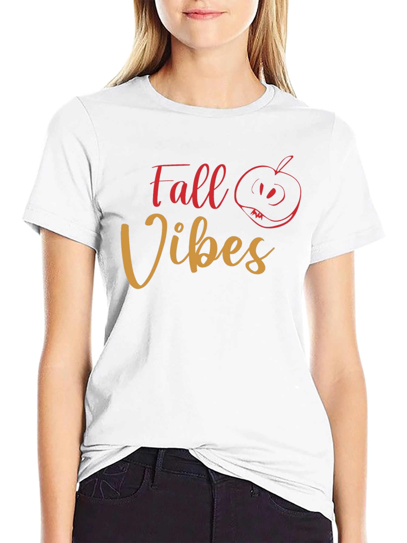 Fall Vibes Graphic Tee - Black