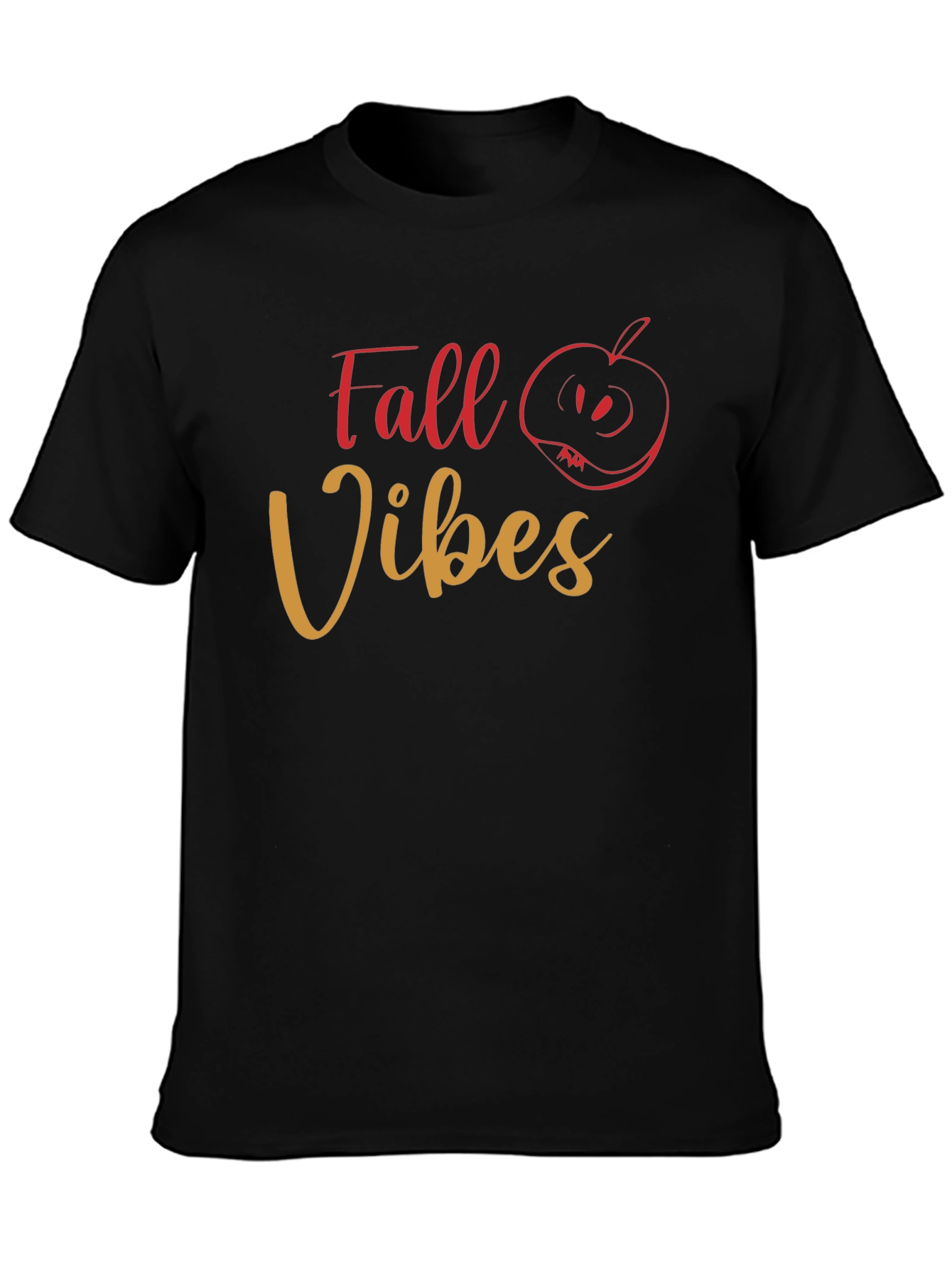 Fall Vibes Graphic Tee - Black
