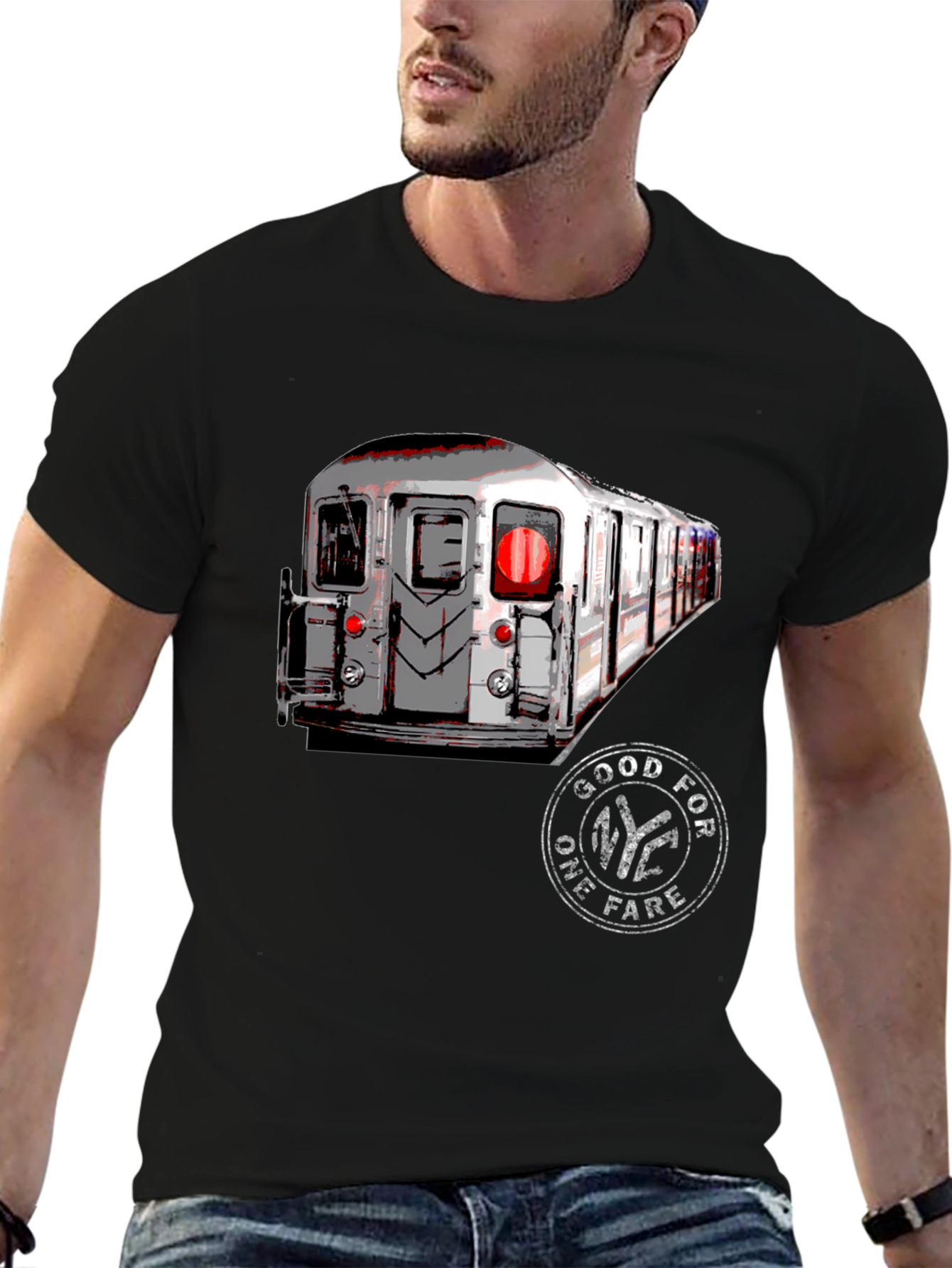 NYC Subway Train Graphic Tee