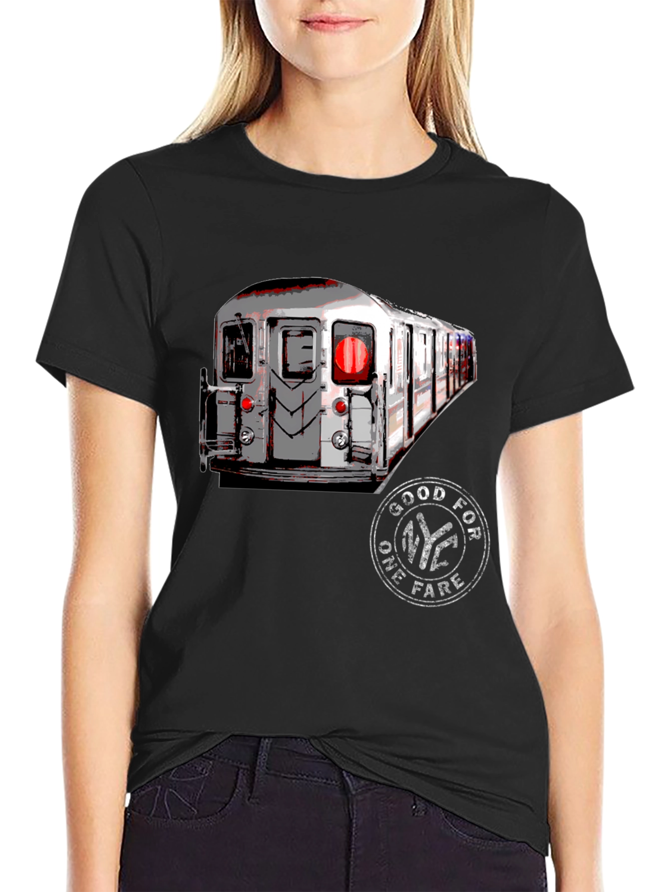 NYC Subway Train Graphic Tee