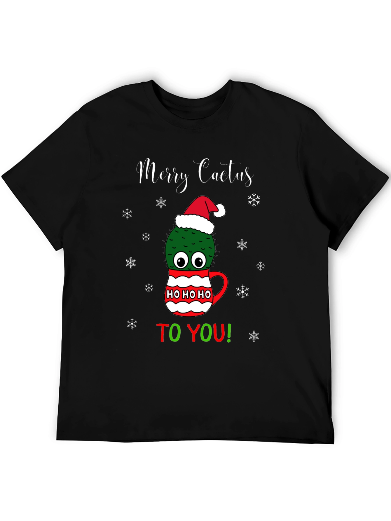 Merry Cactus Christmas Graphic Tee