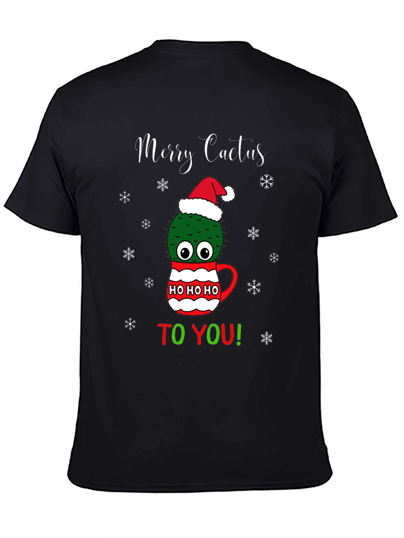 Merry Cactus Christmas Graphic Tee
