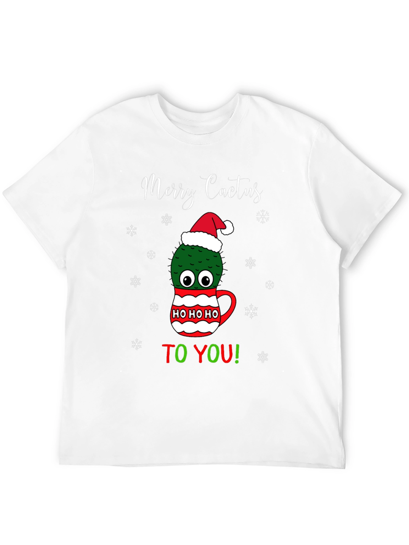 Merry Cactus Christmas Graphic Tee