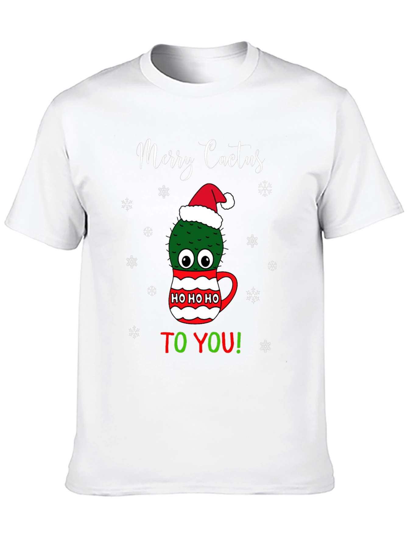 Merry Cactus Christmas Graphic Tee