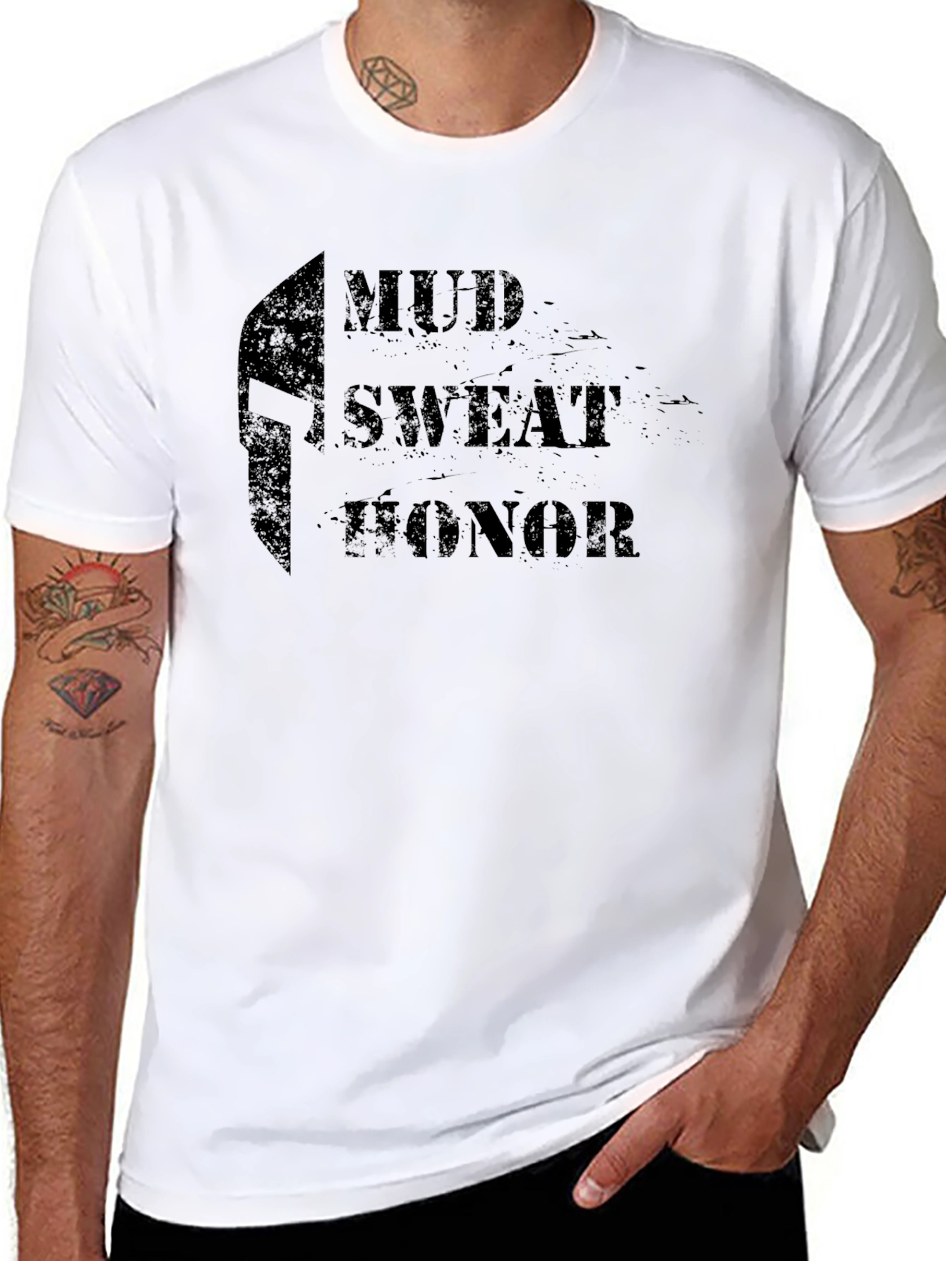 Mud Sweat Honor Graphic Tee - Black