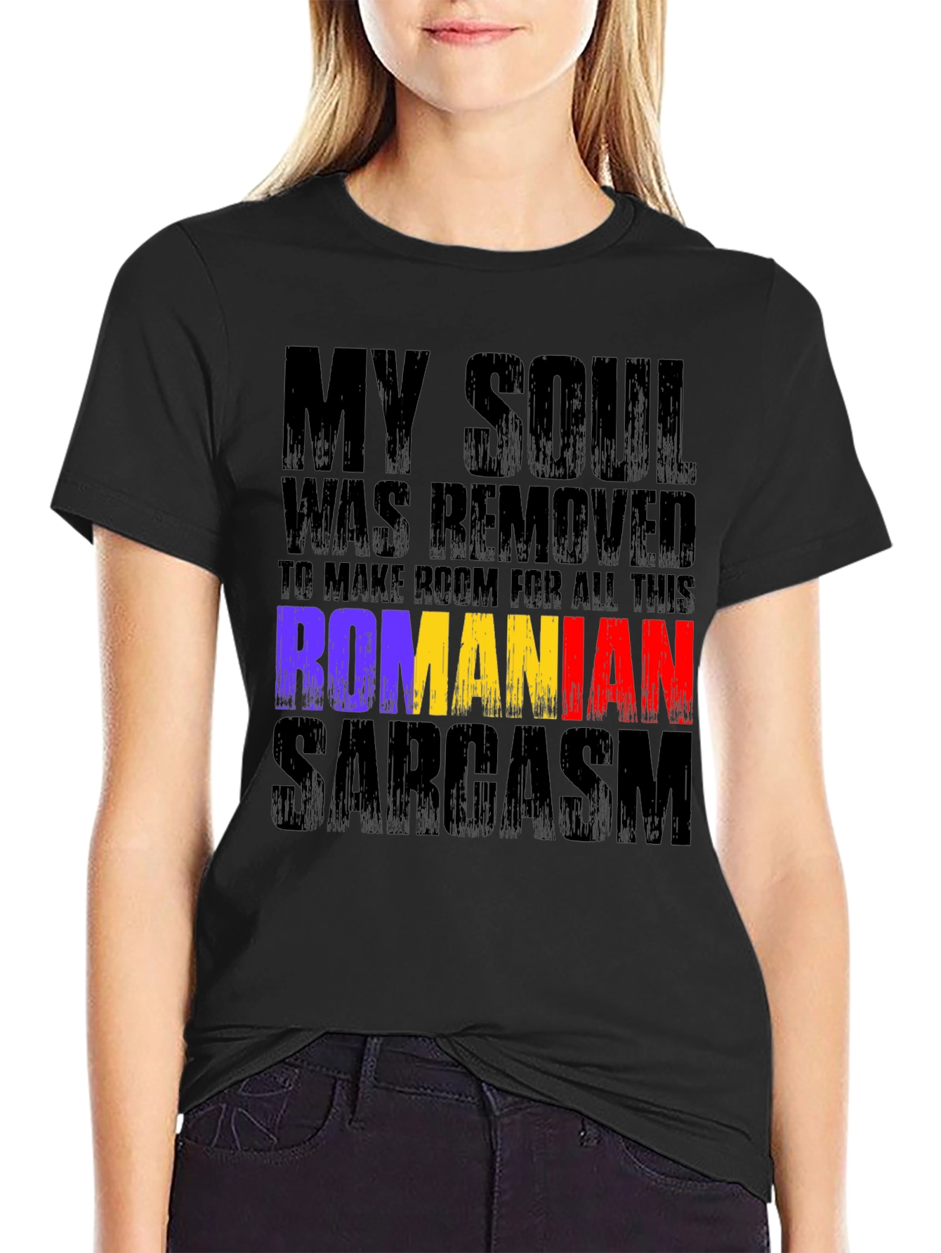 Romanian Sarcasm Graphic T-Shirt