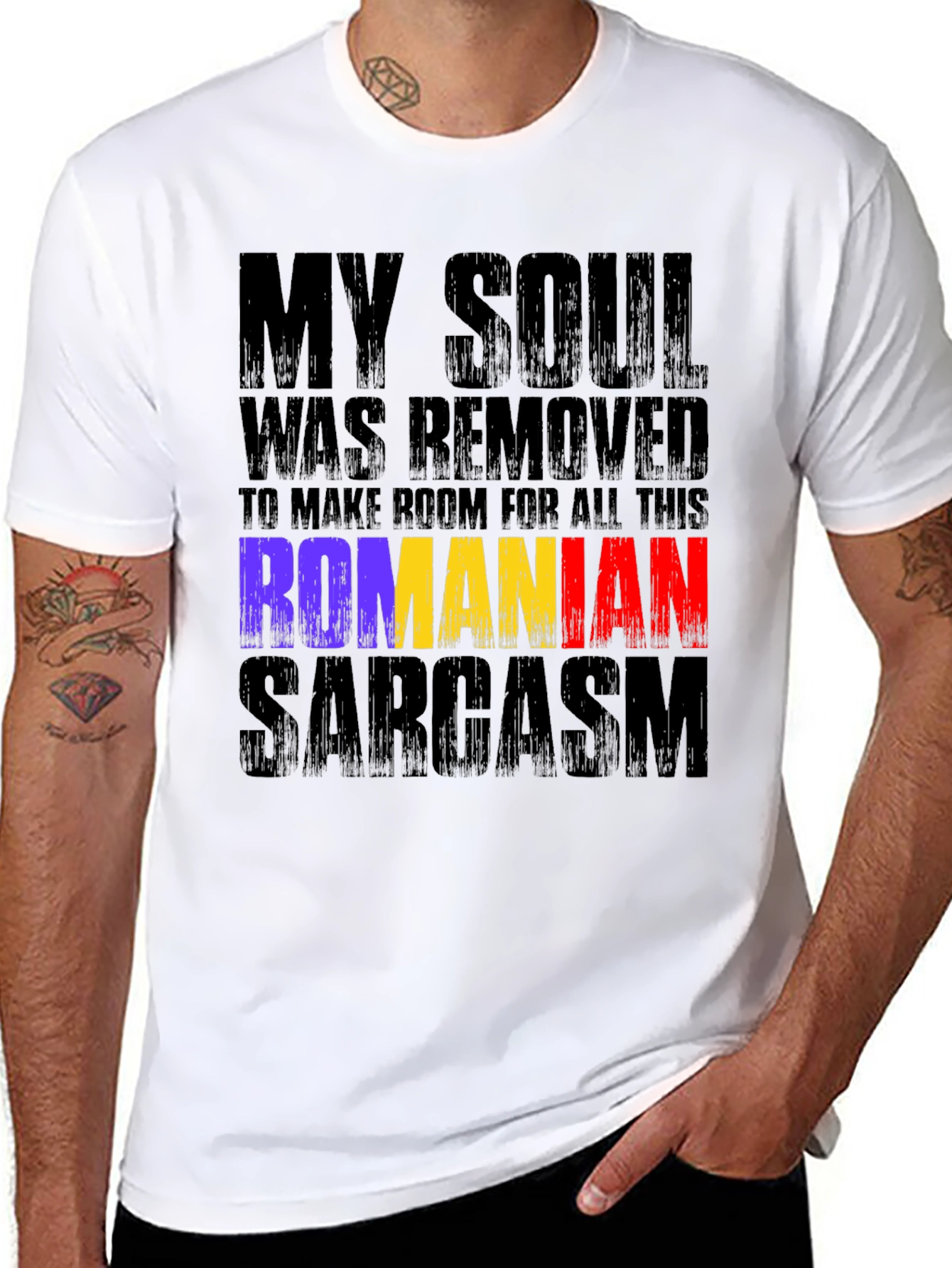 Romanian Sarcasm Graphic T-Shirt