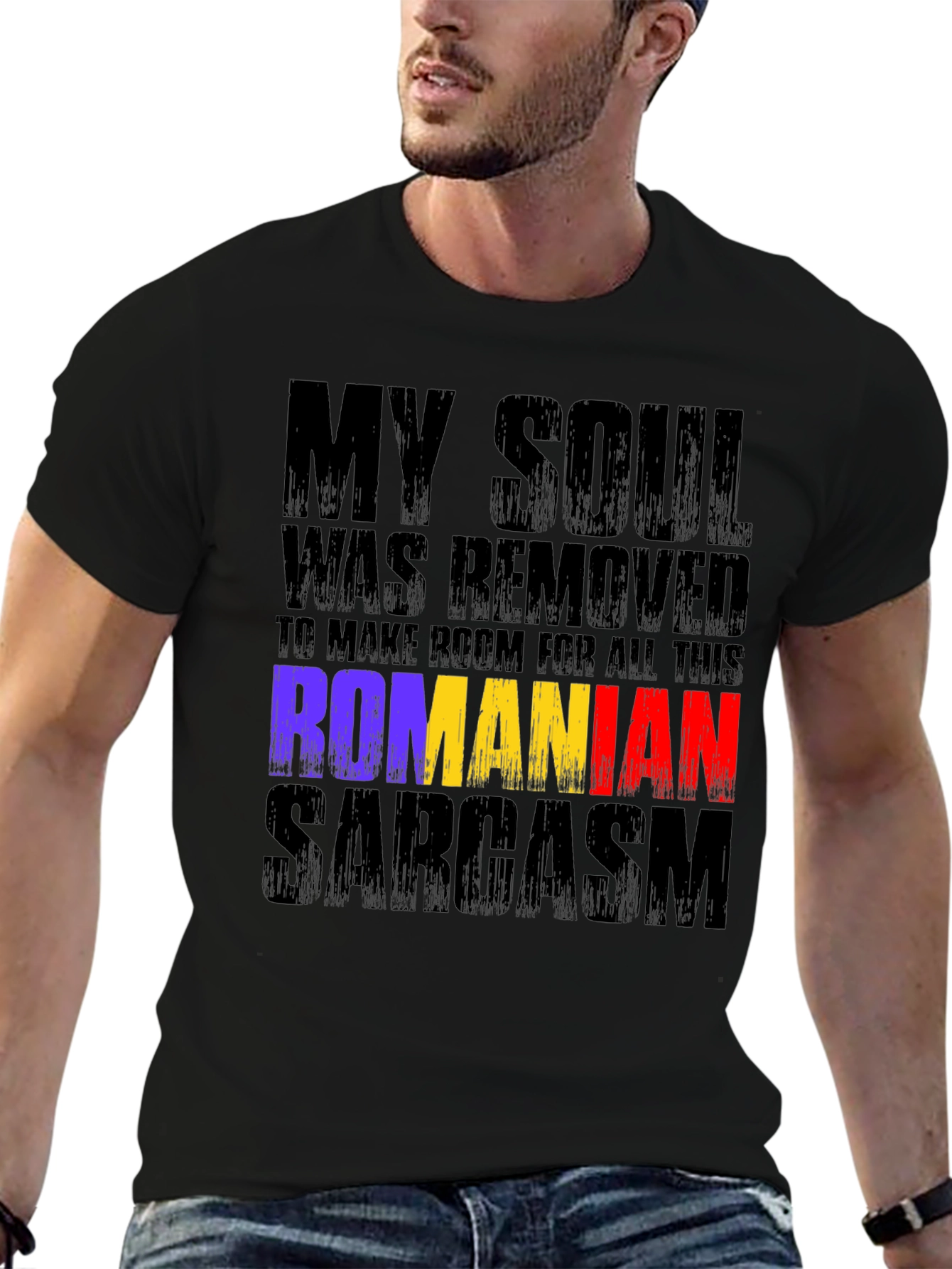 Romanian Sarcasm Graphic T-Shirt