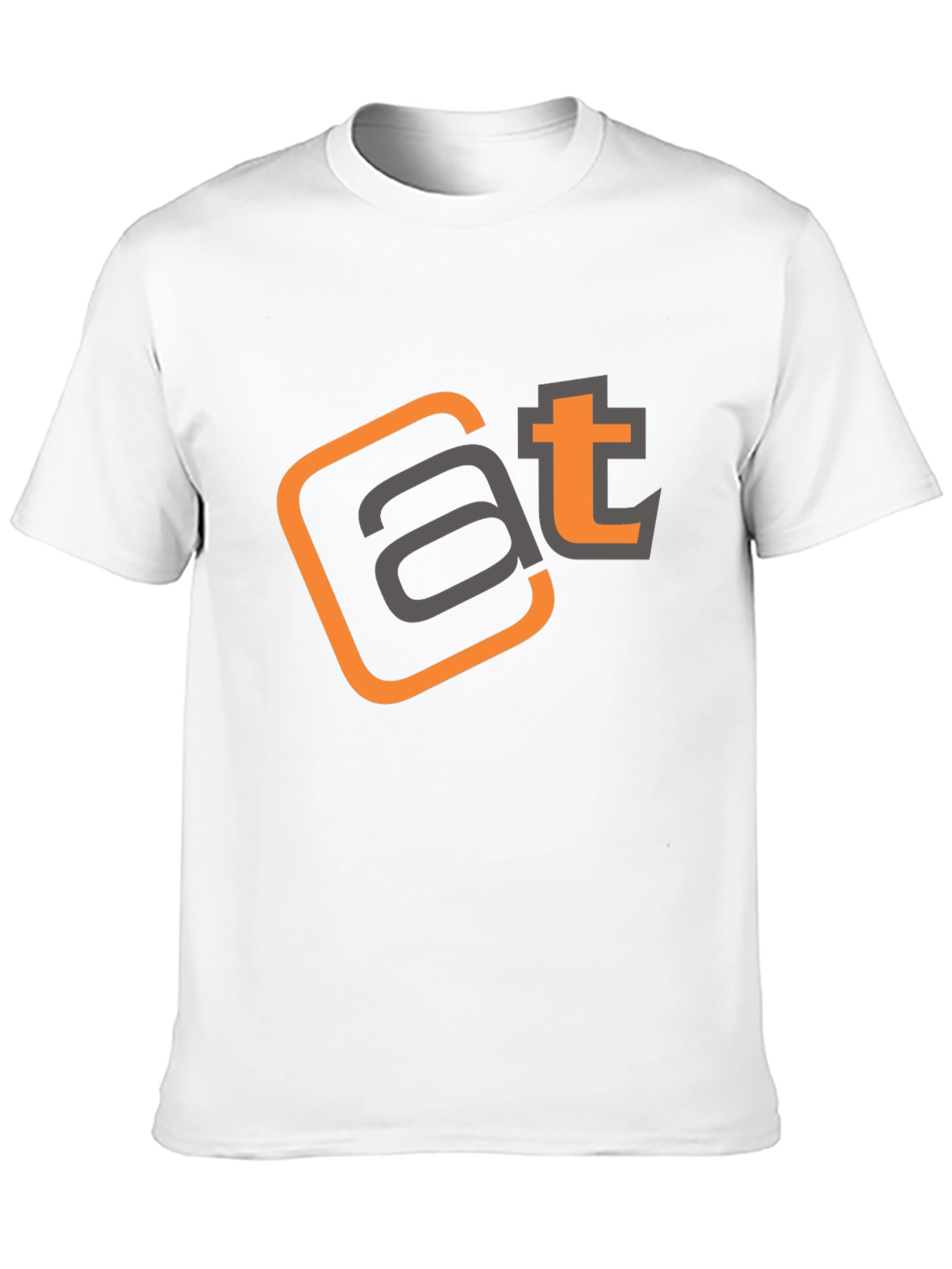 Stylish AT Logo Black T-Shirt