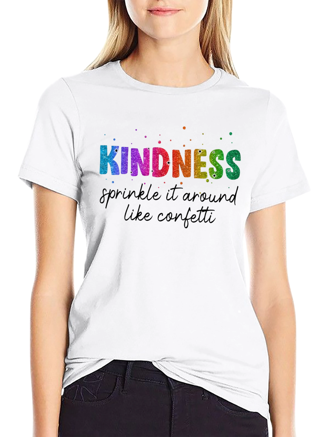 Kindness Confetti Graphic Tee - Spread Positivity!
