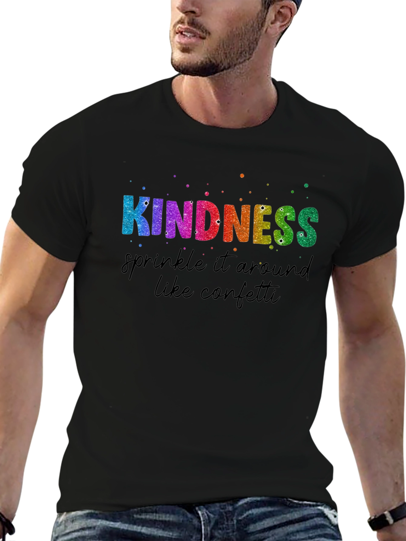 Kindness Confetti Graphic Tee - Spread Positivity!
