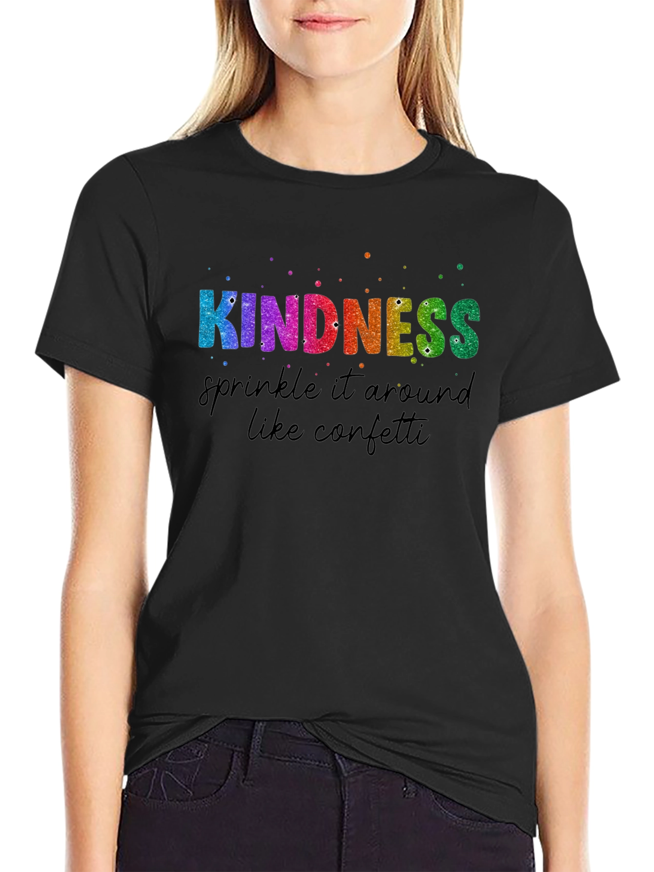Kindness Confetti Graphic Tee - Spread Positivity!
