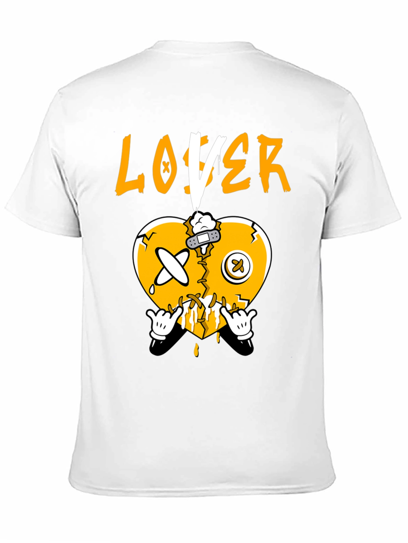 Broken Heart Loser Graphic Tee - Black