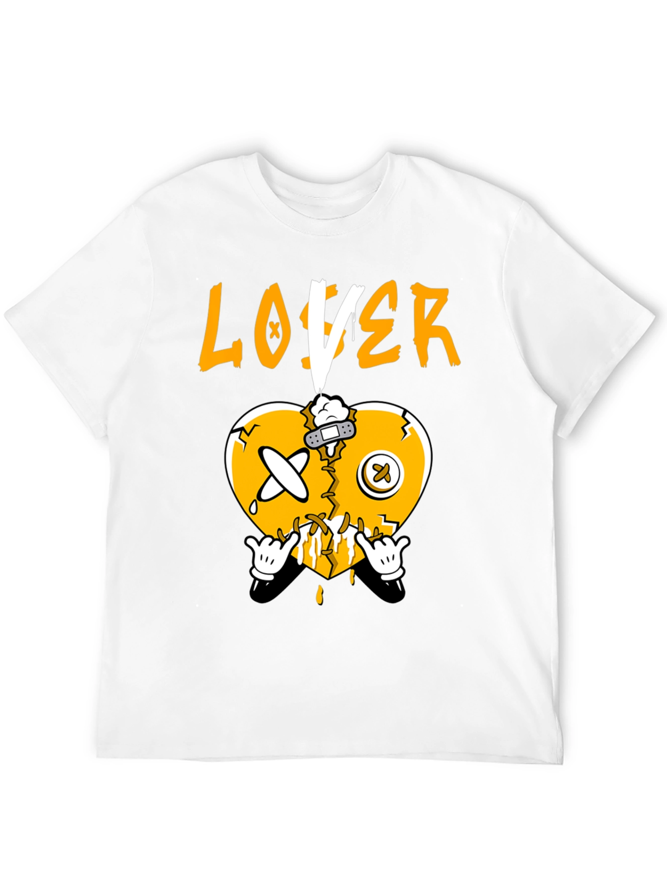 Broken Heart Loser Graphic Tee - Black