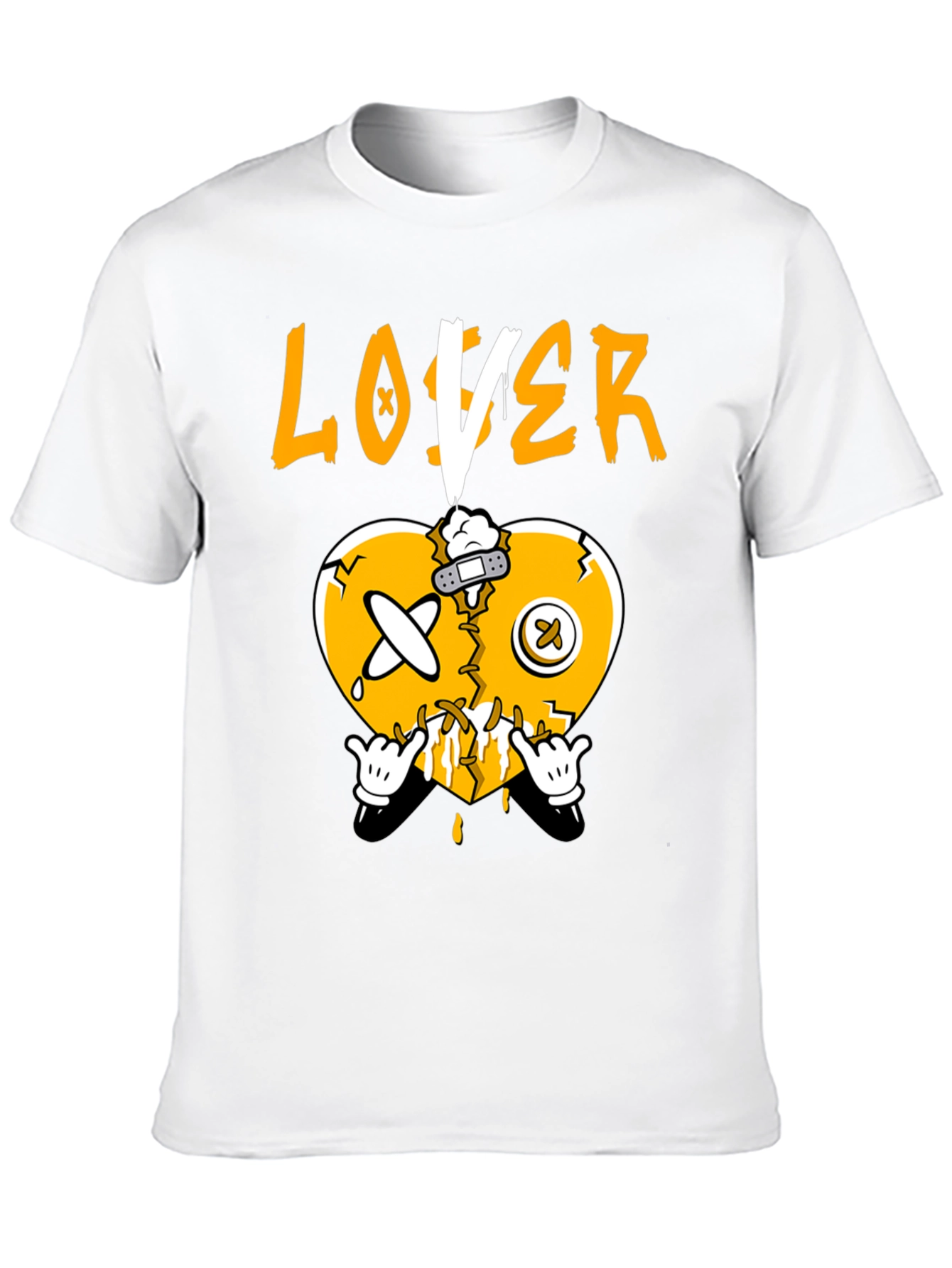 Broken Heart Loser Graphic Tee - Black