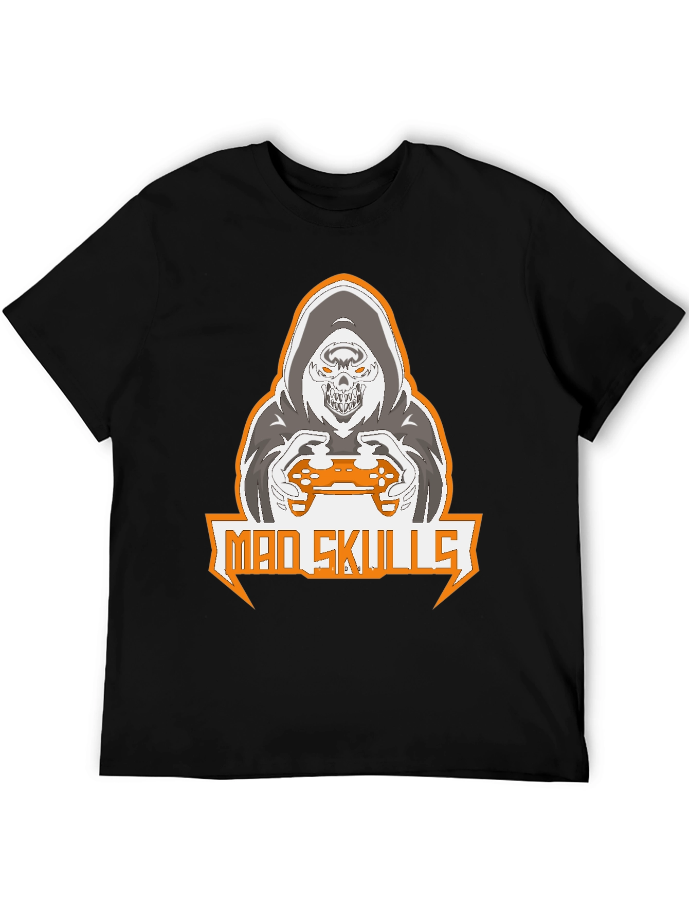 Mad Skulls Gamer Graphic T-Shirt